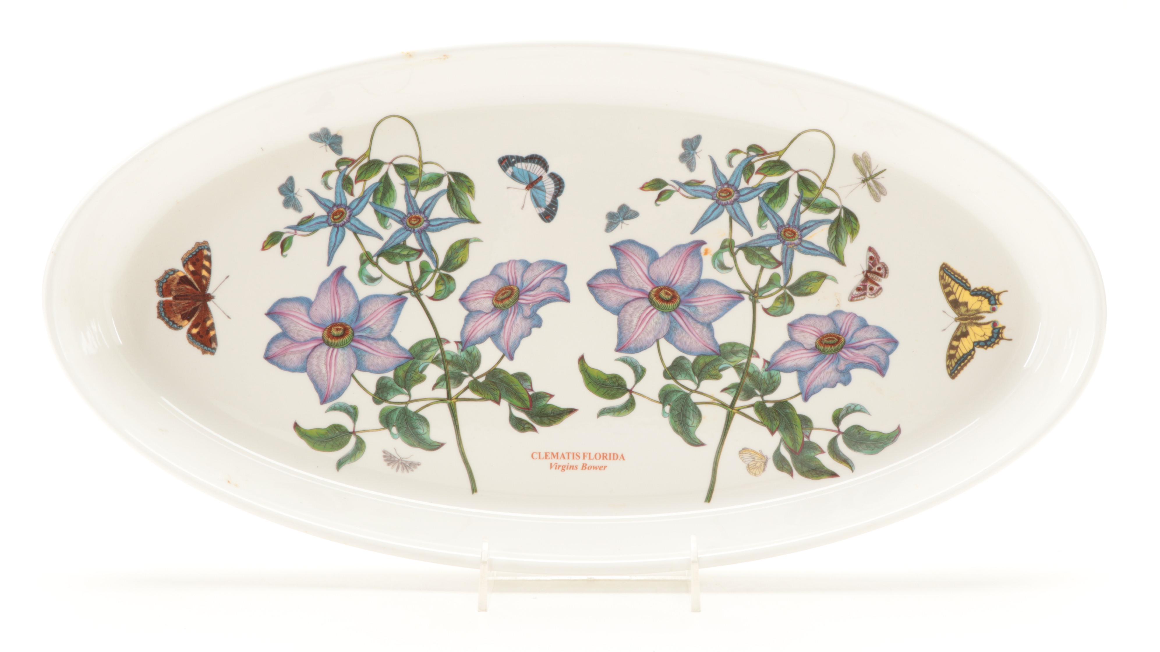Portmeirion "Botanic Garden" Ceramic Oval Baking Dishes