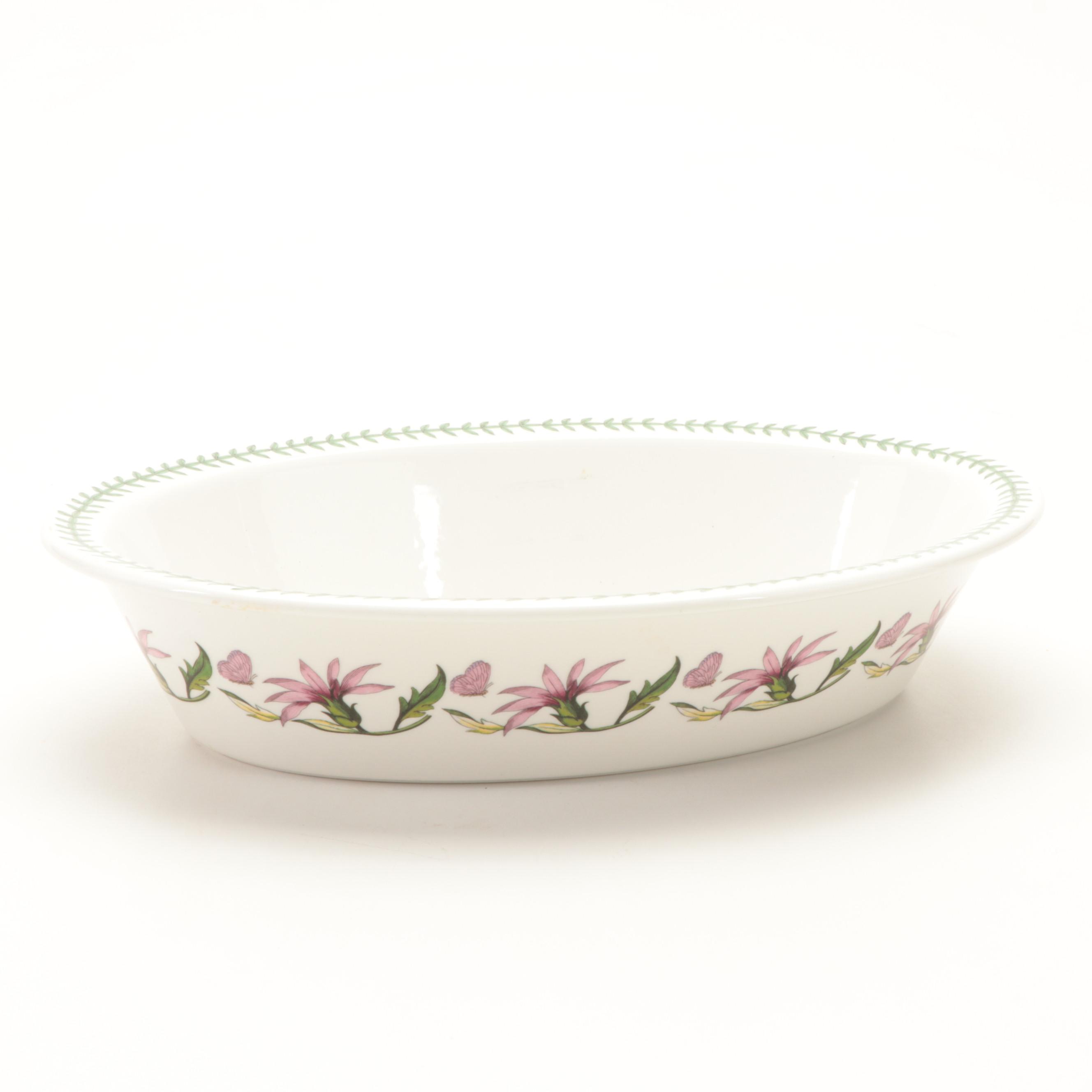 Portmeirion "Botanic Garden" Ceramic Oval Baking Dishes
