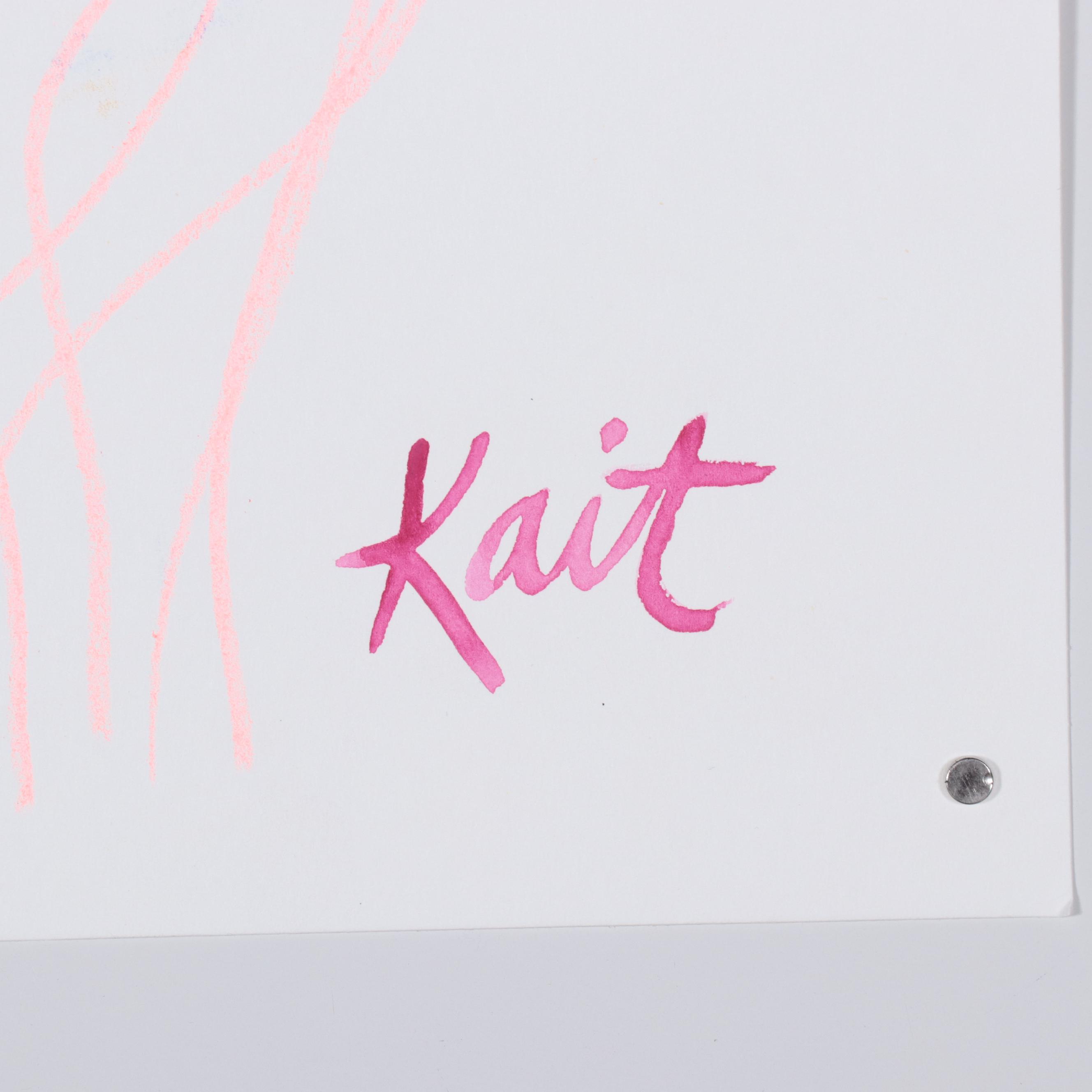 Kait Roberts Floral Mixed Media Drawings, 2020