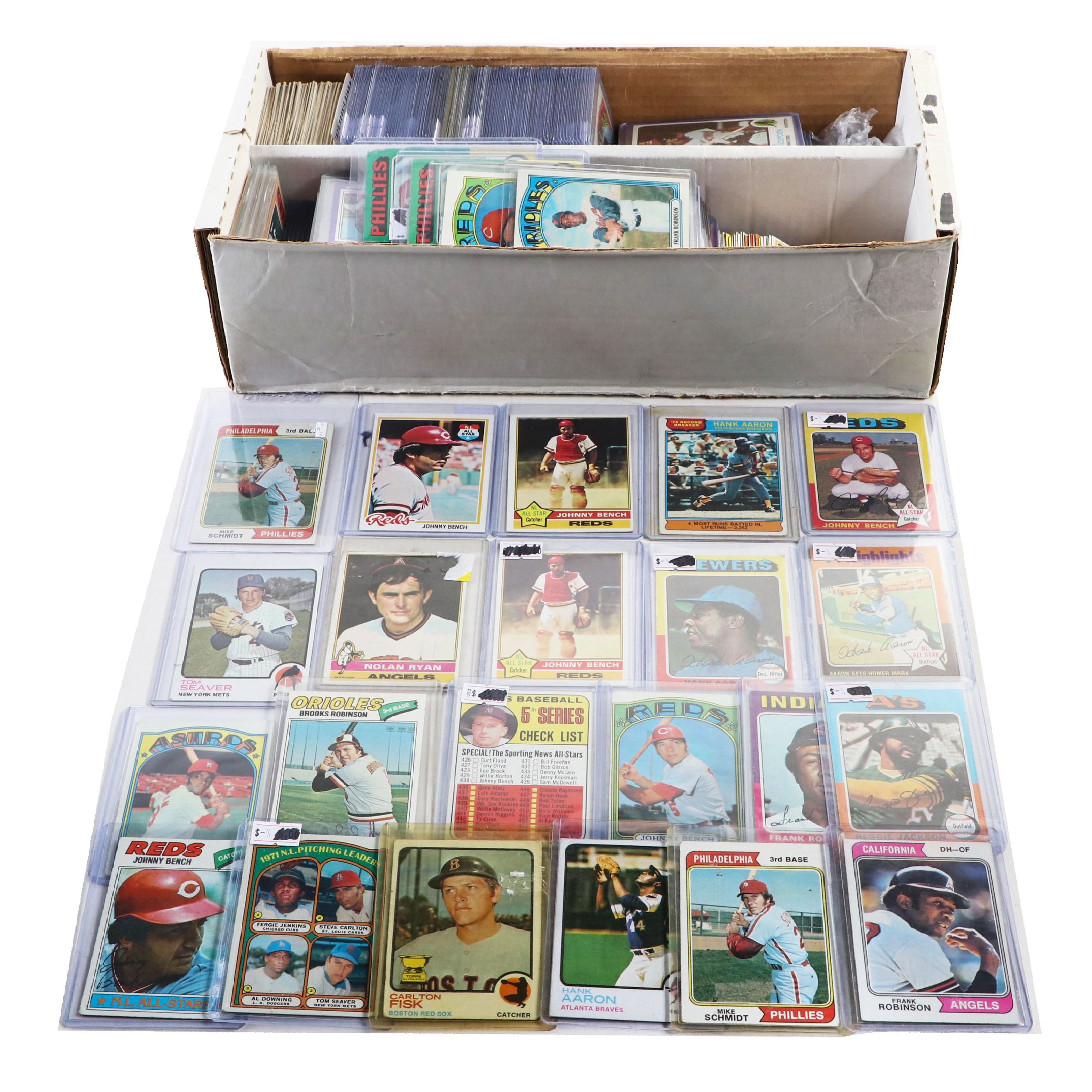 Topps Baseball Cards With Bench, Ryan, Seaver, More HOFers, 1970s