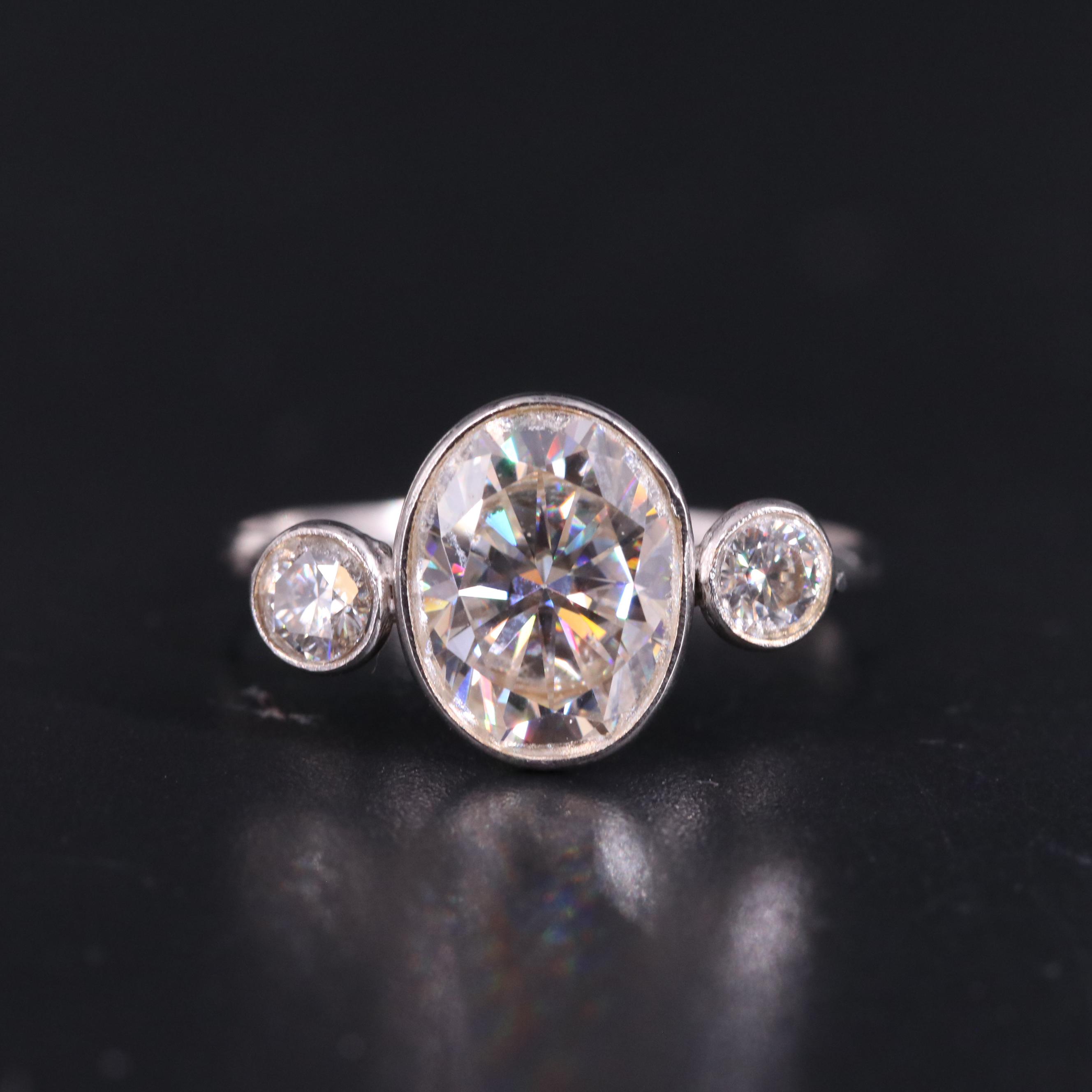 14K Moissanite Ring