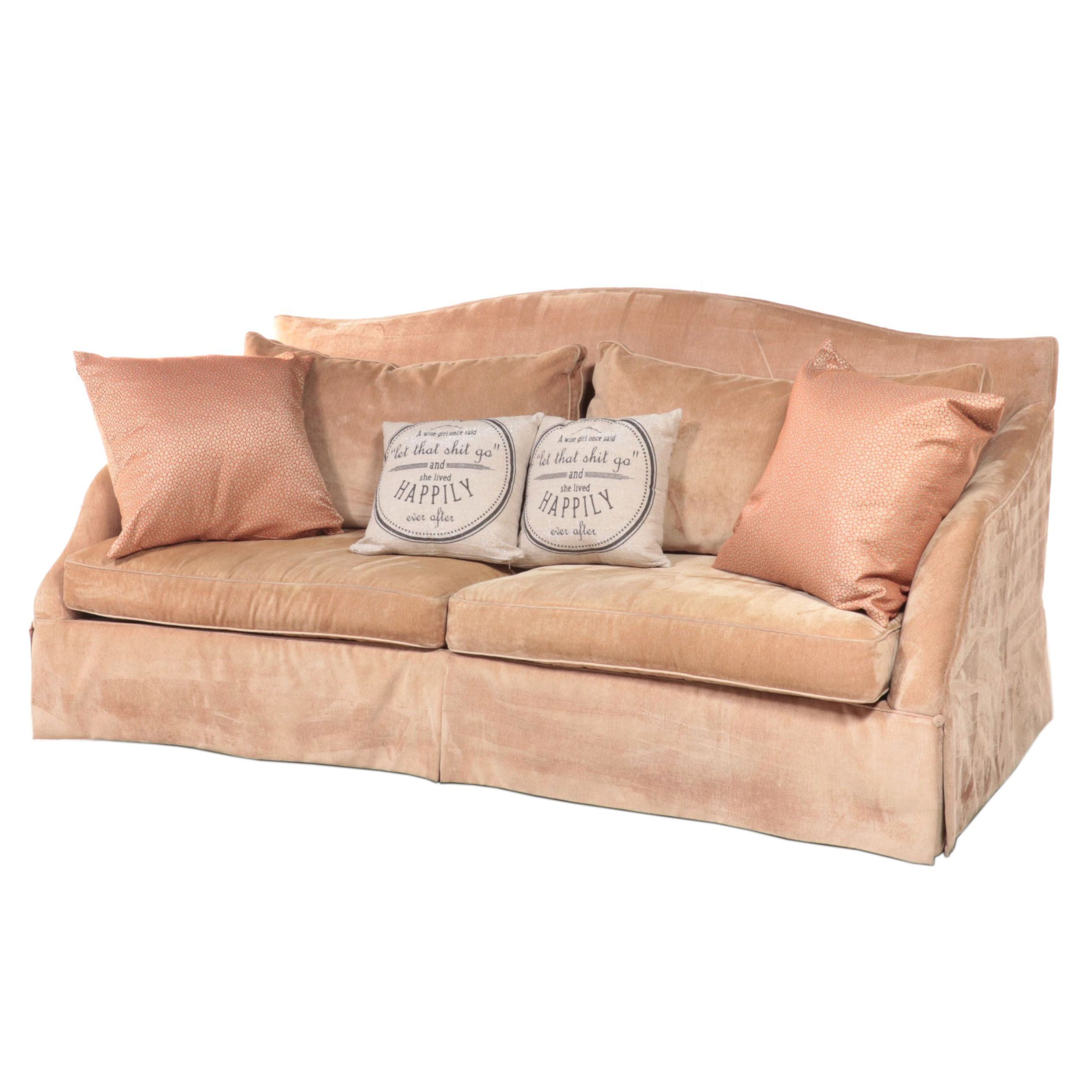 Markor International Upholstered Sofa with Throw Pillows