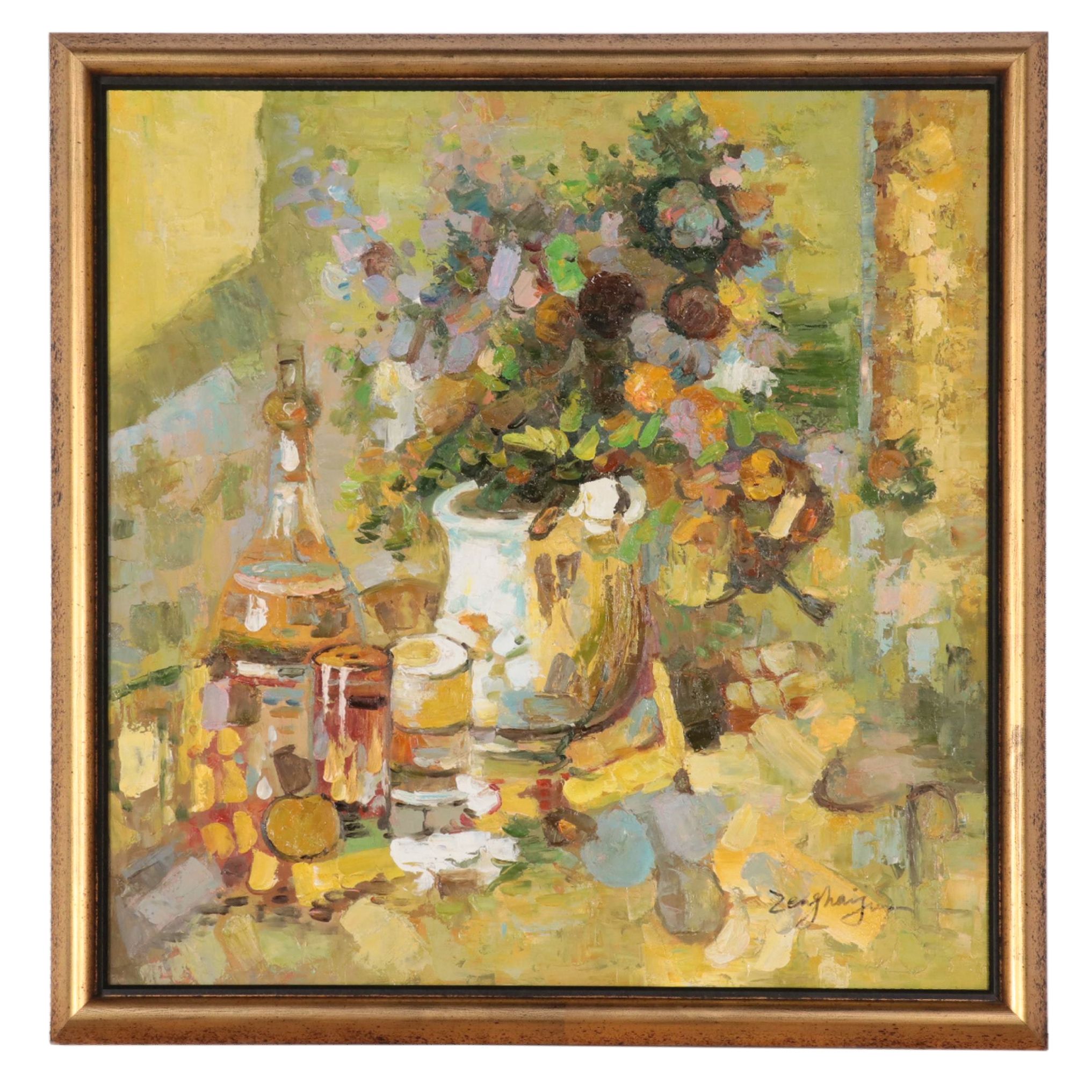 Impressionist Style Still Life Oil Painting, 21st Century