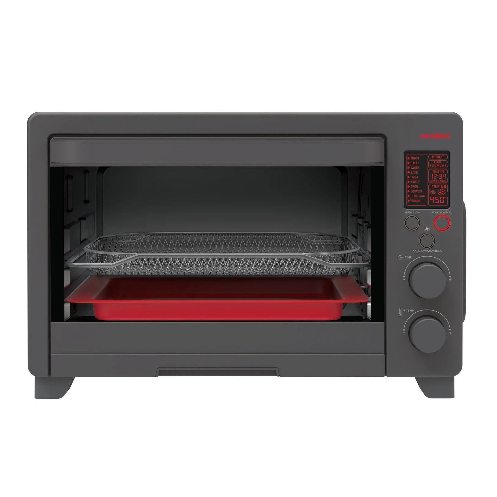 CRUXGG Digital Air Fryer Toaster Oven