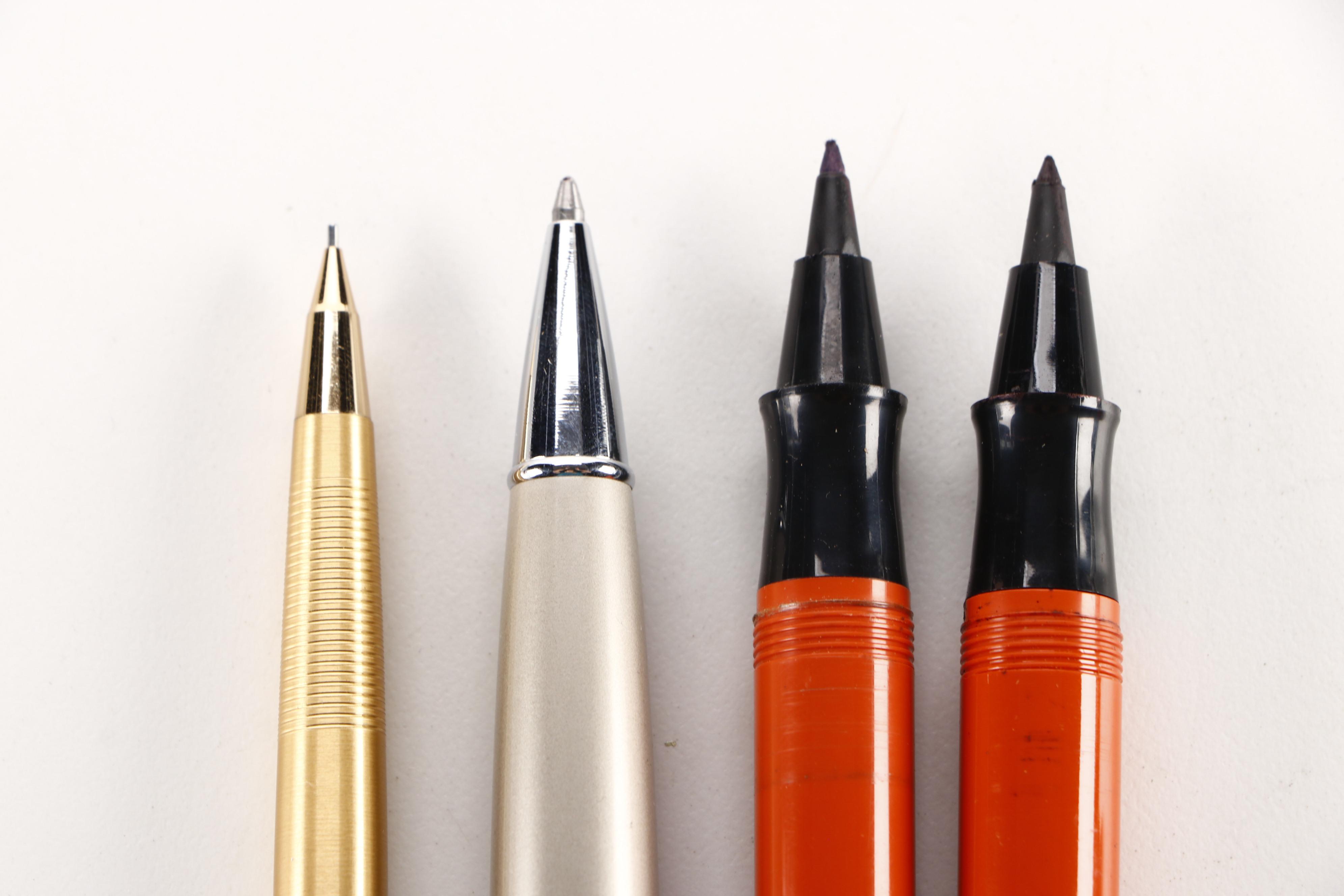 Parker Felt Tip Pens, Retro 51 Rollerball Pen and Sharp "Slim" Pentel Pencil