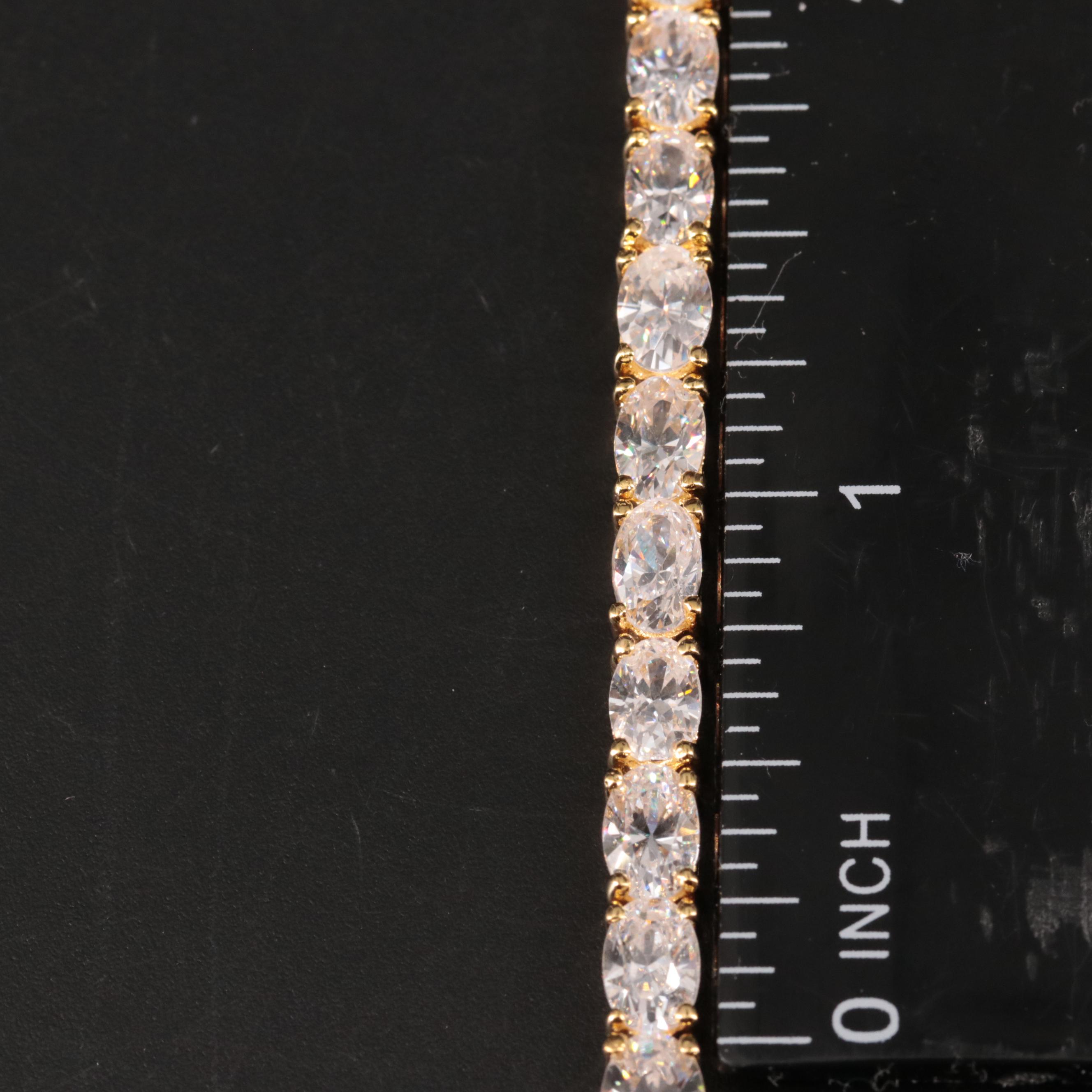 Sterling Silver Cubic Zirconia Tennis Bracelet