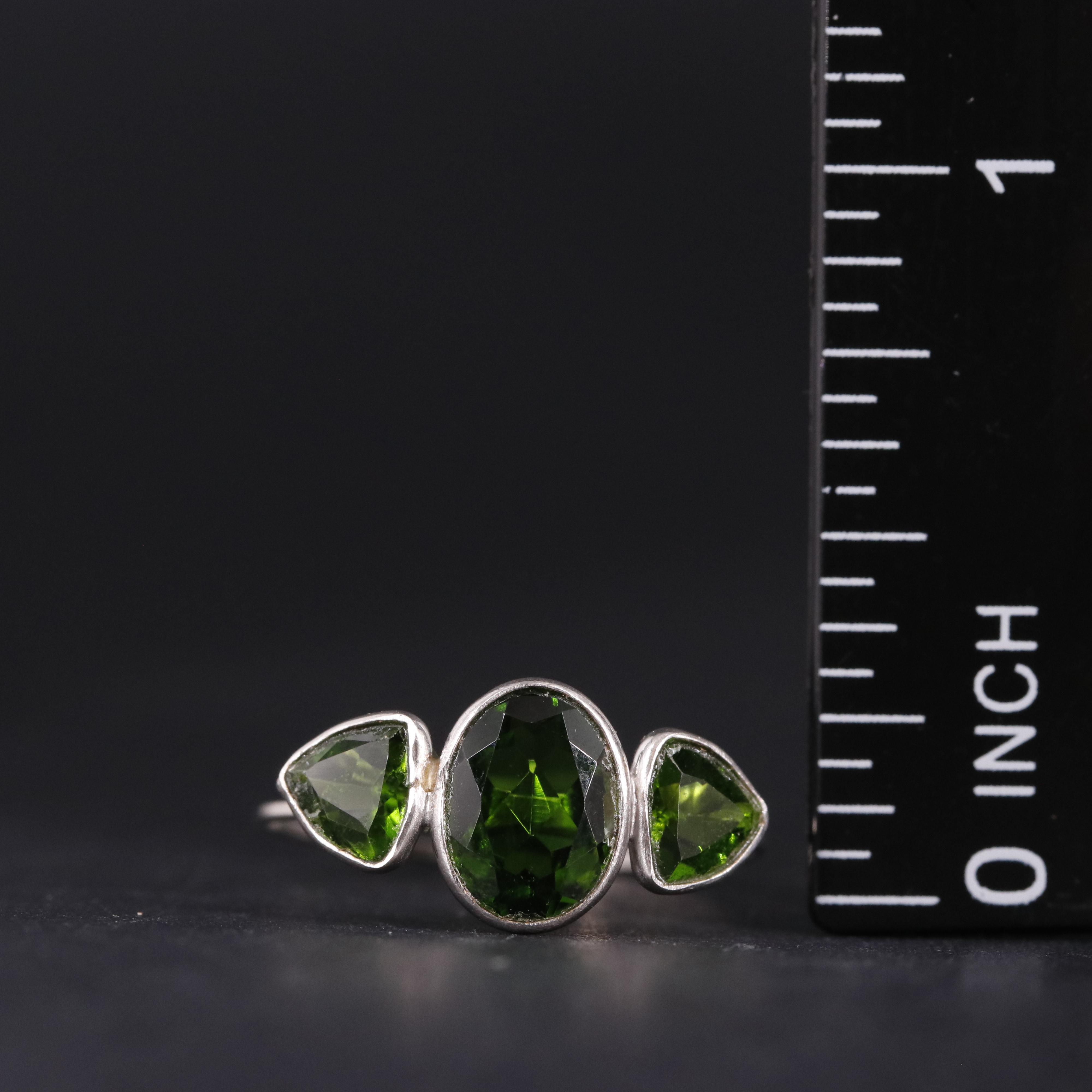14K Chrome Diopside Ring