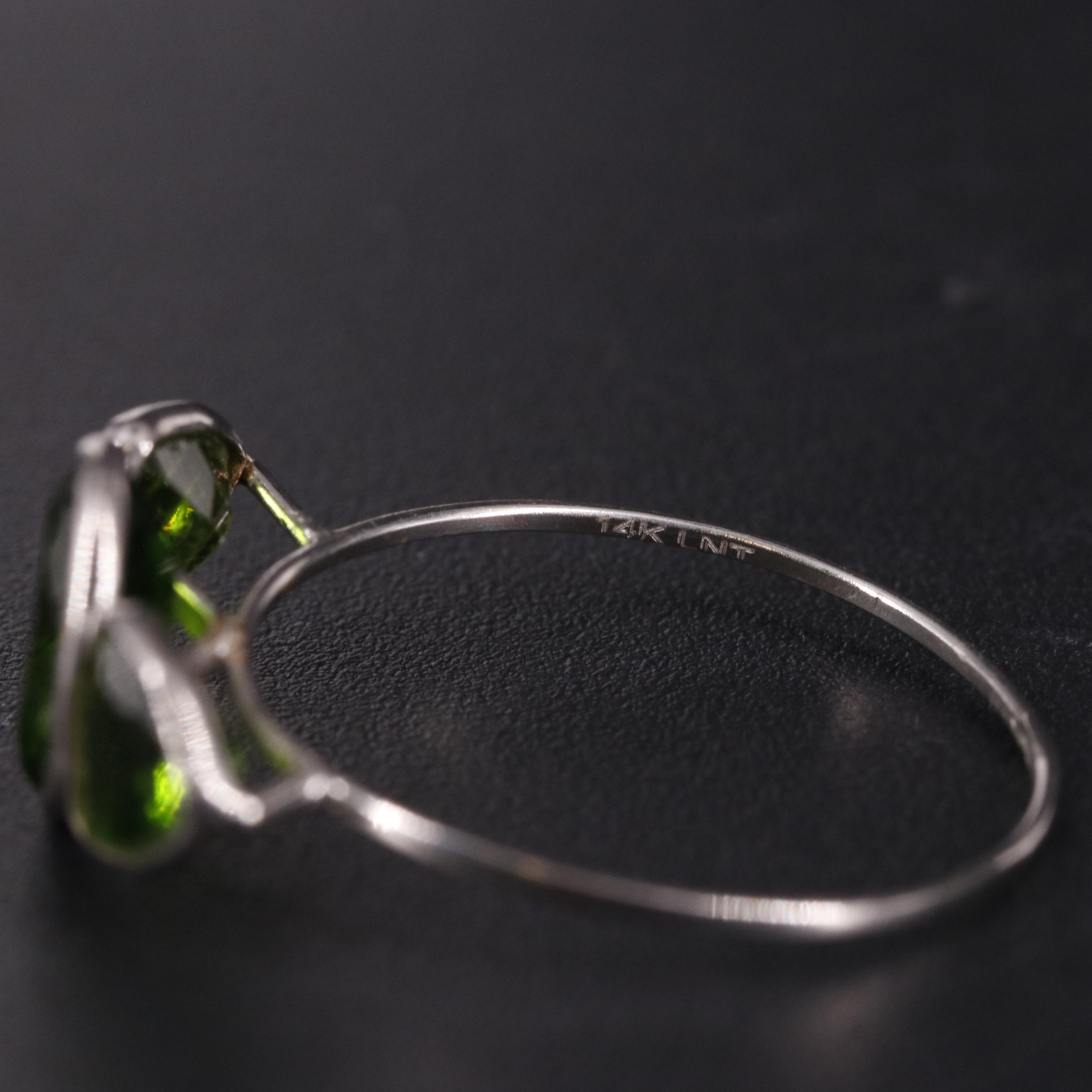 14K Chrome Diopside Ring