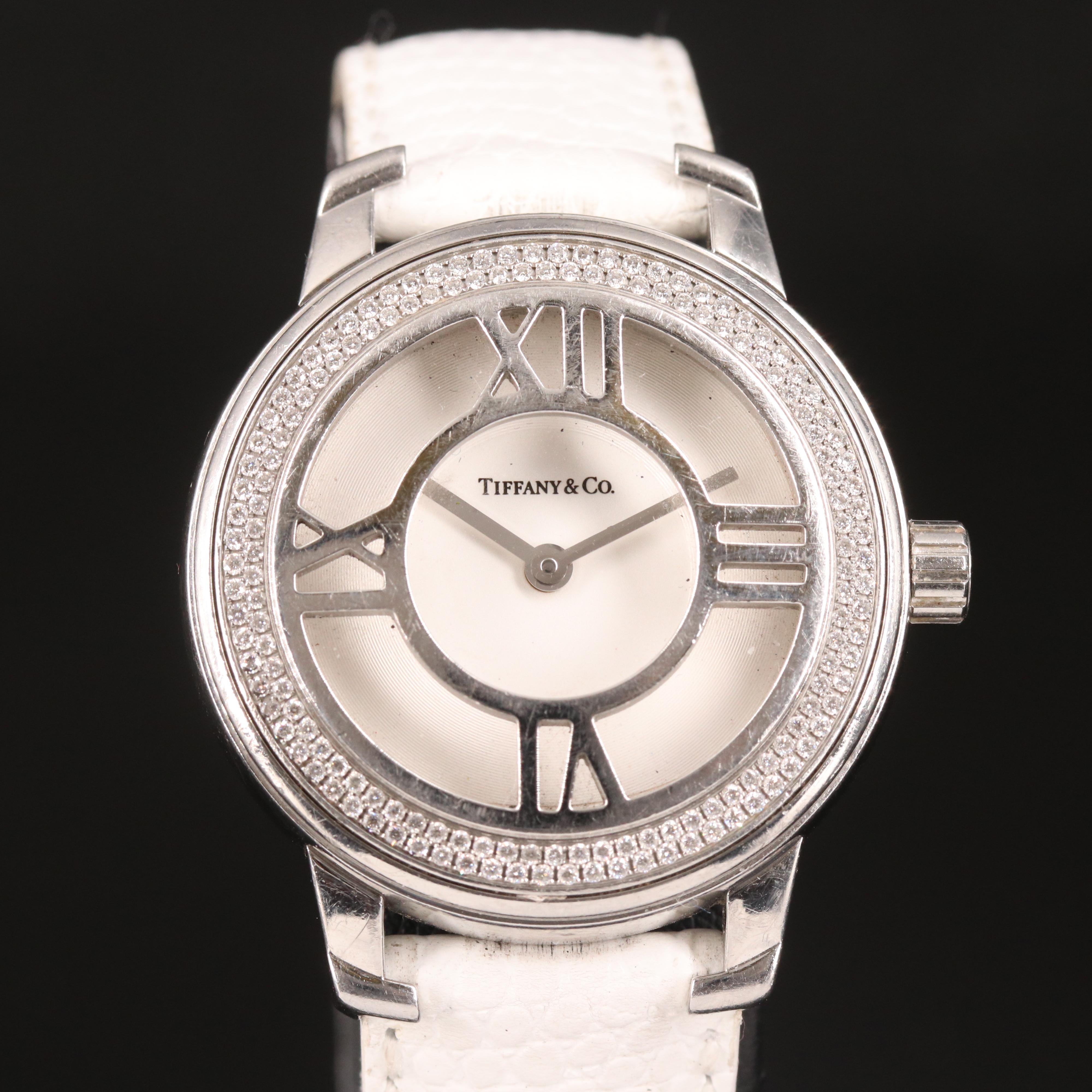 Diamond Bezel Tiffany & Co. Atlas Watch