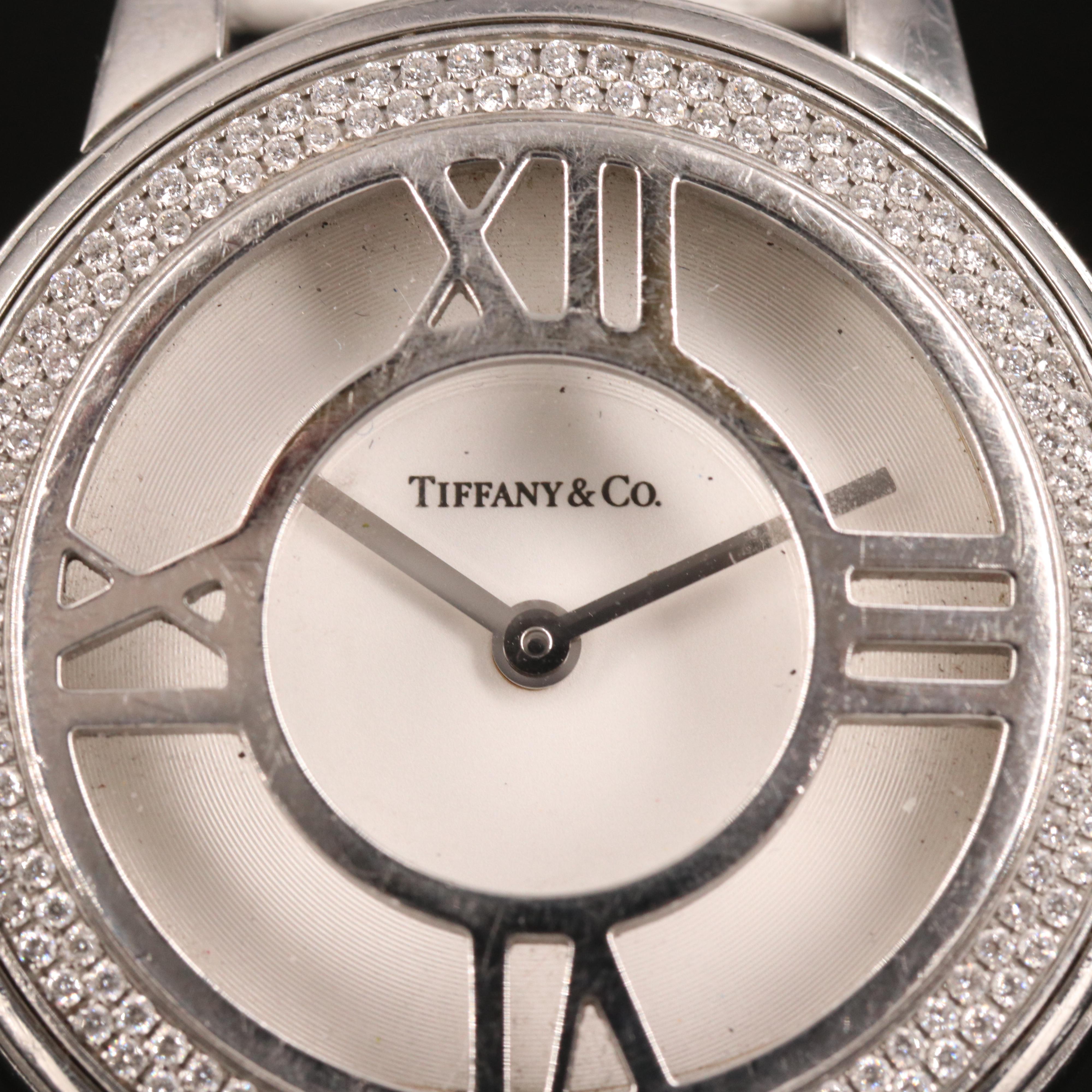 Diamond Bezel Tiffany & Co. Atlas Watch