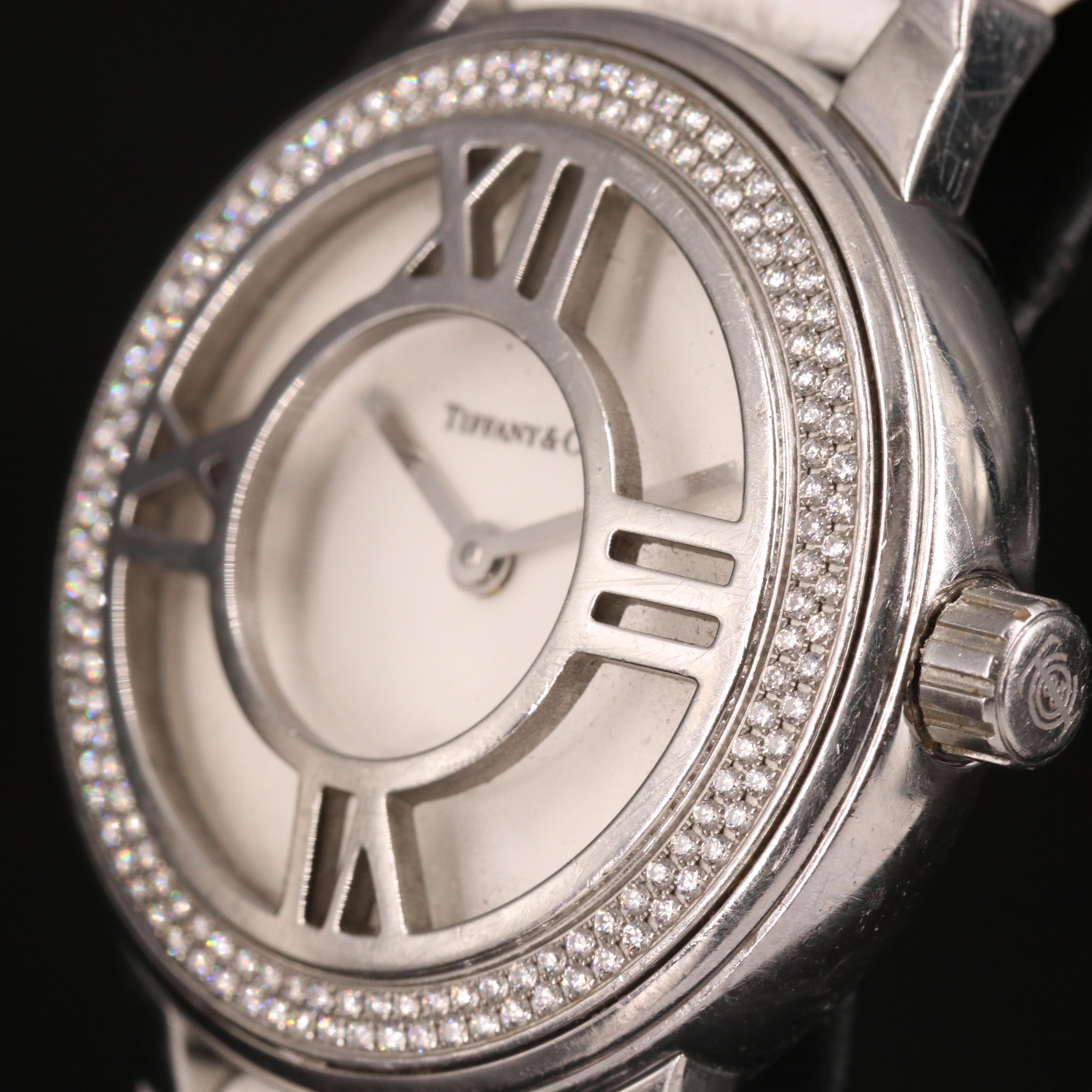 Diamond Bezel Tiffany & Co. Atlas Watch