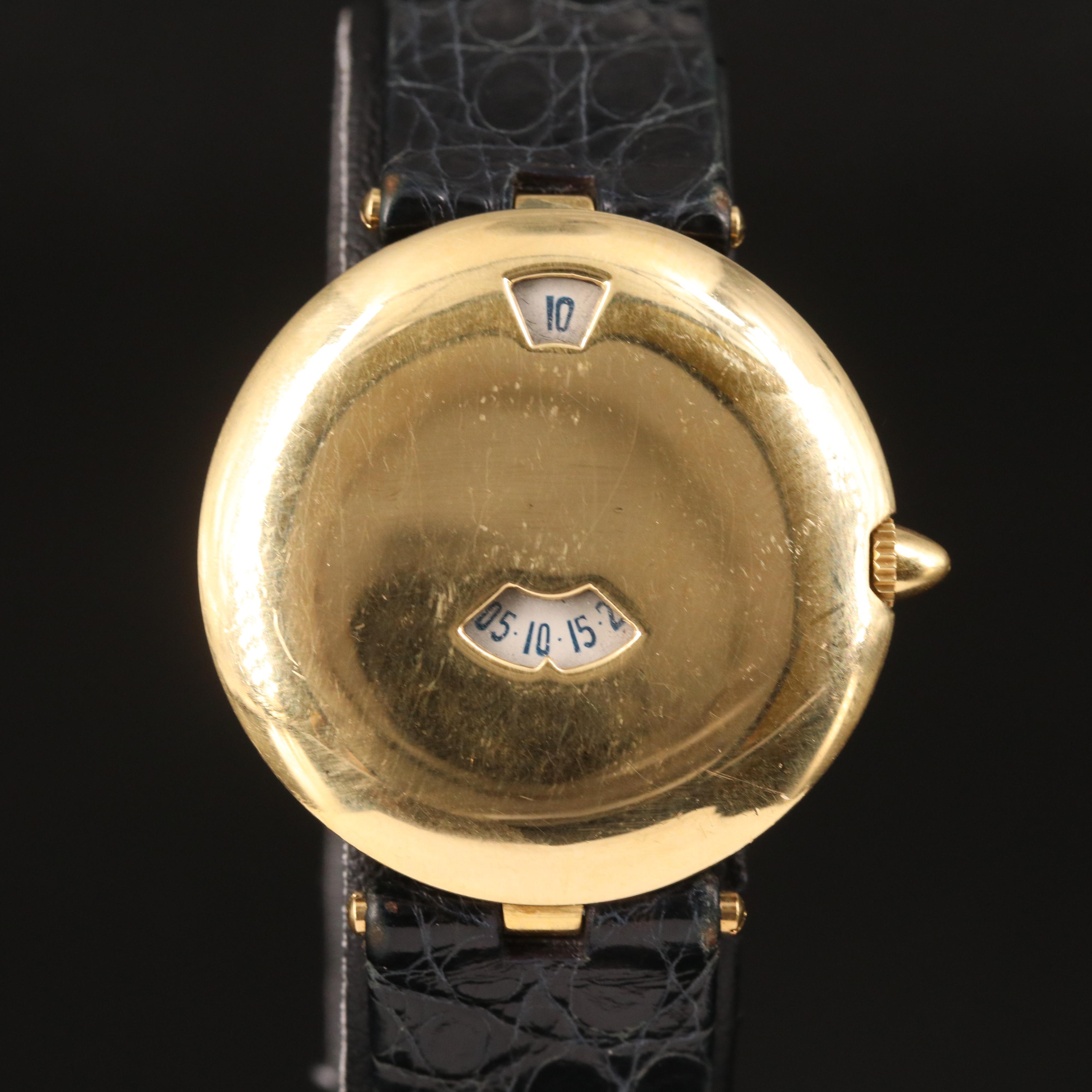 18K Chaumet Jump Hour Quartz Watch