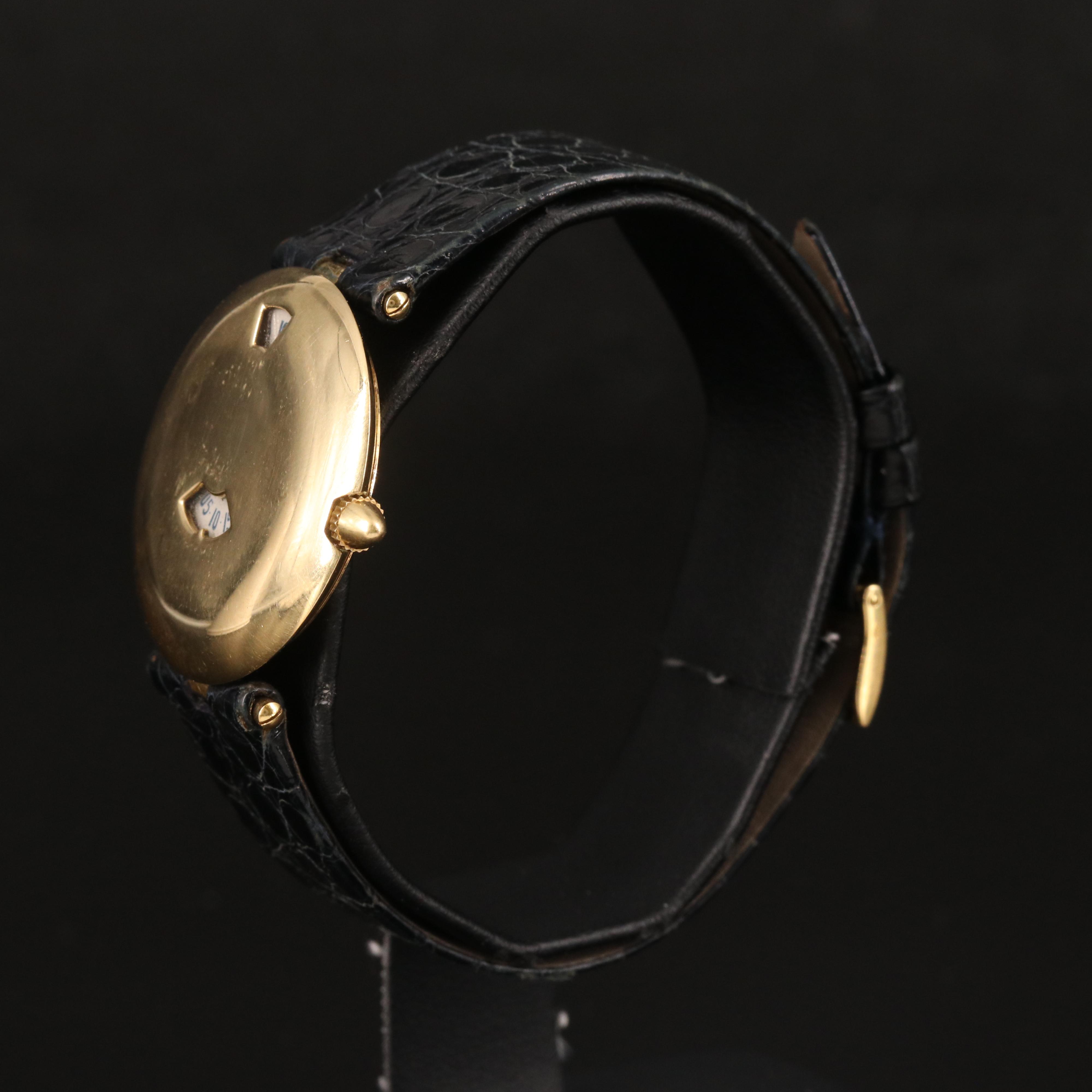 18K Chaumet Jump Hour Quartz Watch