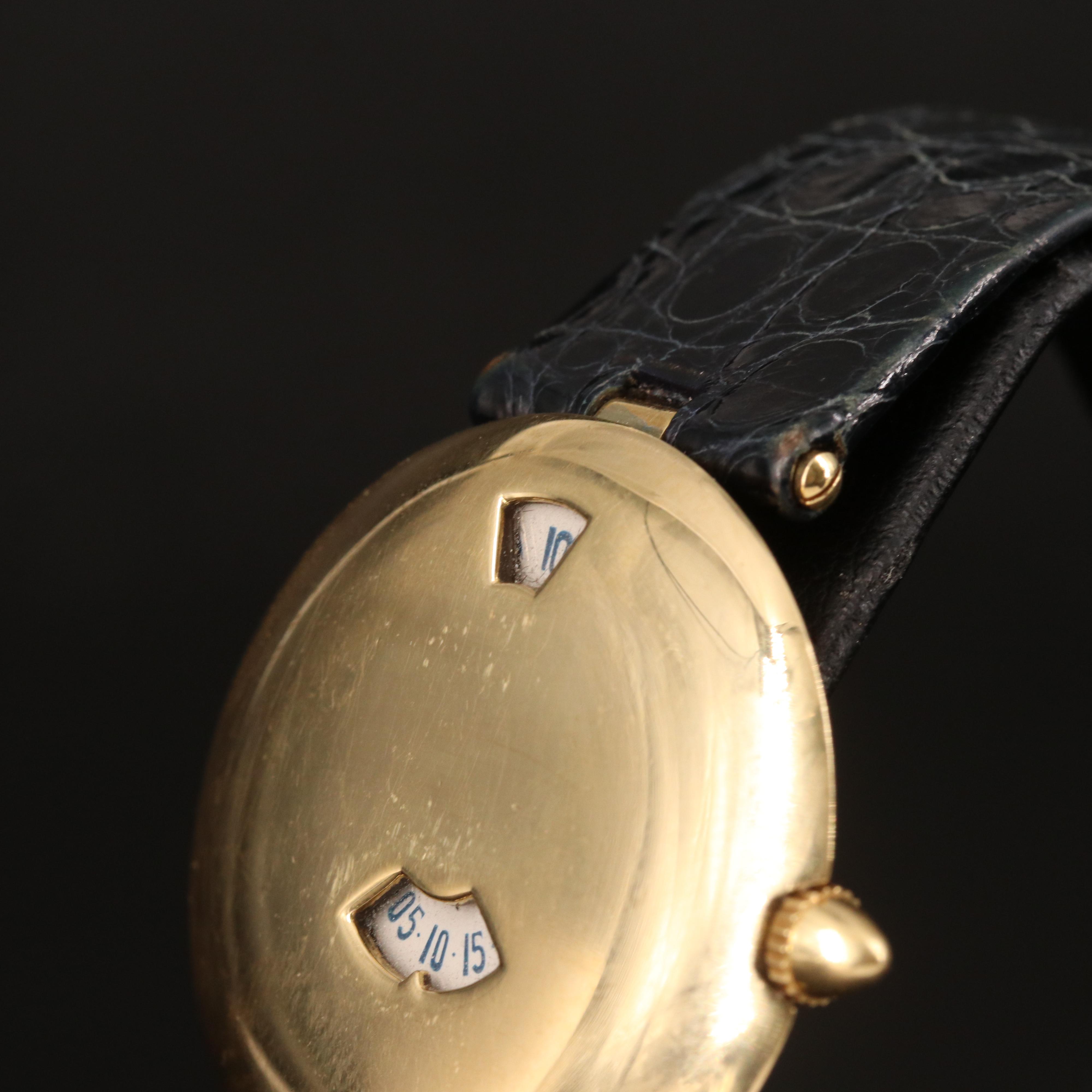 18K Chaumet Jump Hour Quartz Watch