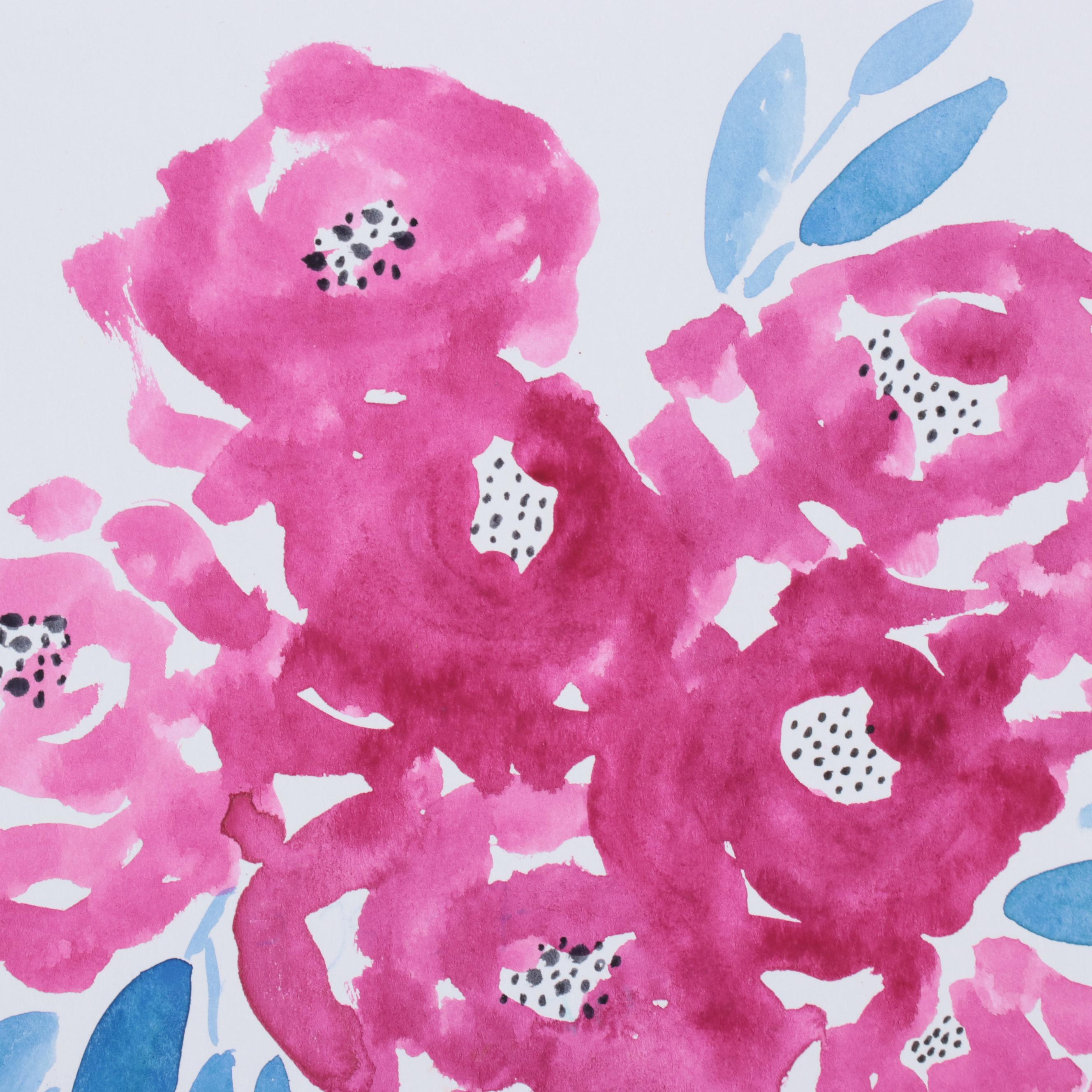 Kait Roberts Floral Watercolor Paintings, 21st Century