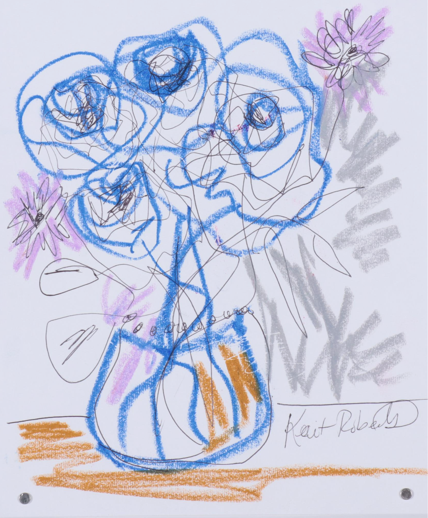 Kait Roberts Floral Watercolor Paintings, 21st Century