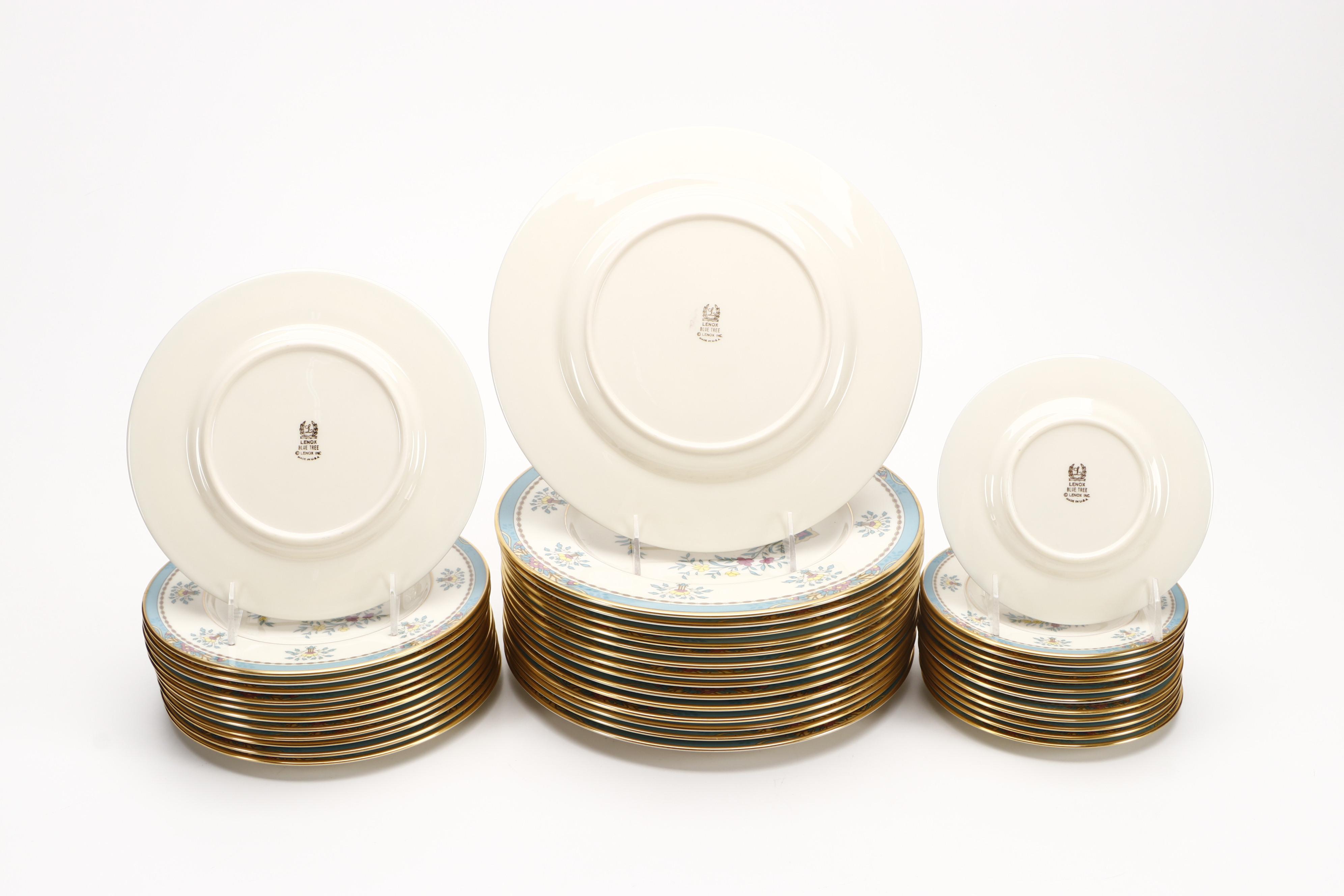 Lenox "Blue Tree" Ceramic Dinnerware, Late 20th Century