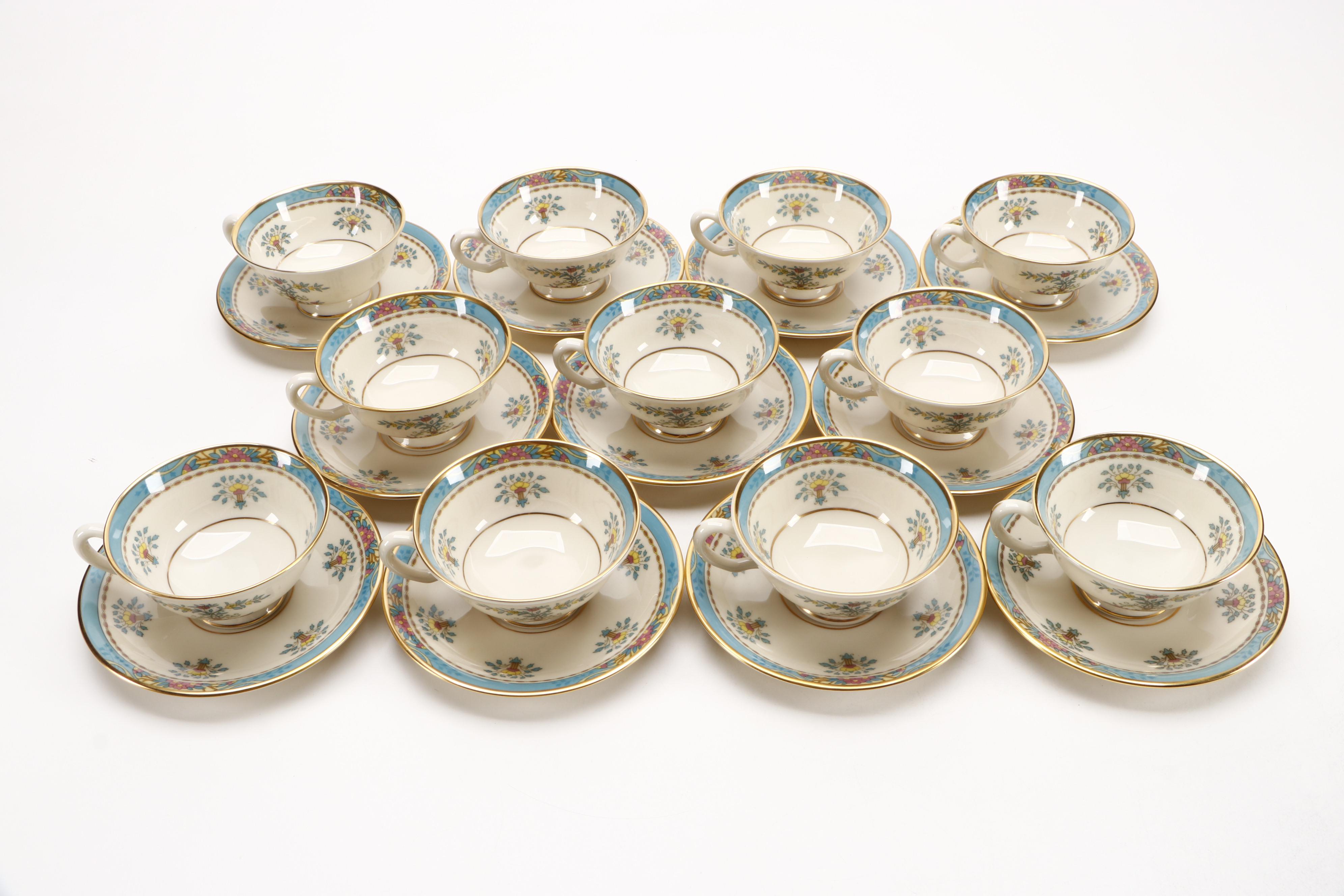 Lenox "Blue Tree" Ceramic Dinnerware, Late 20th Century