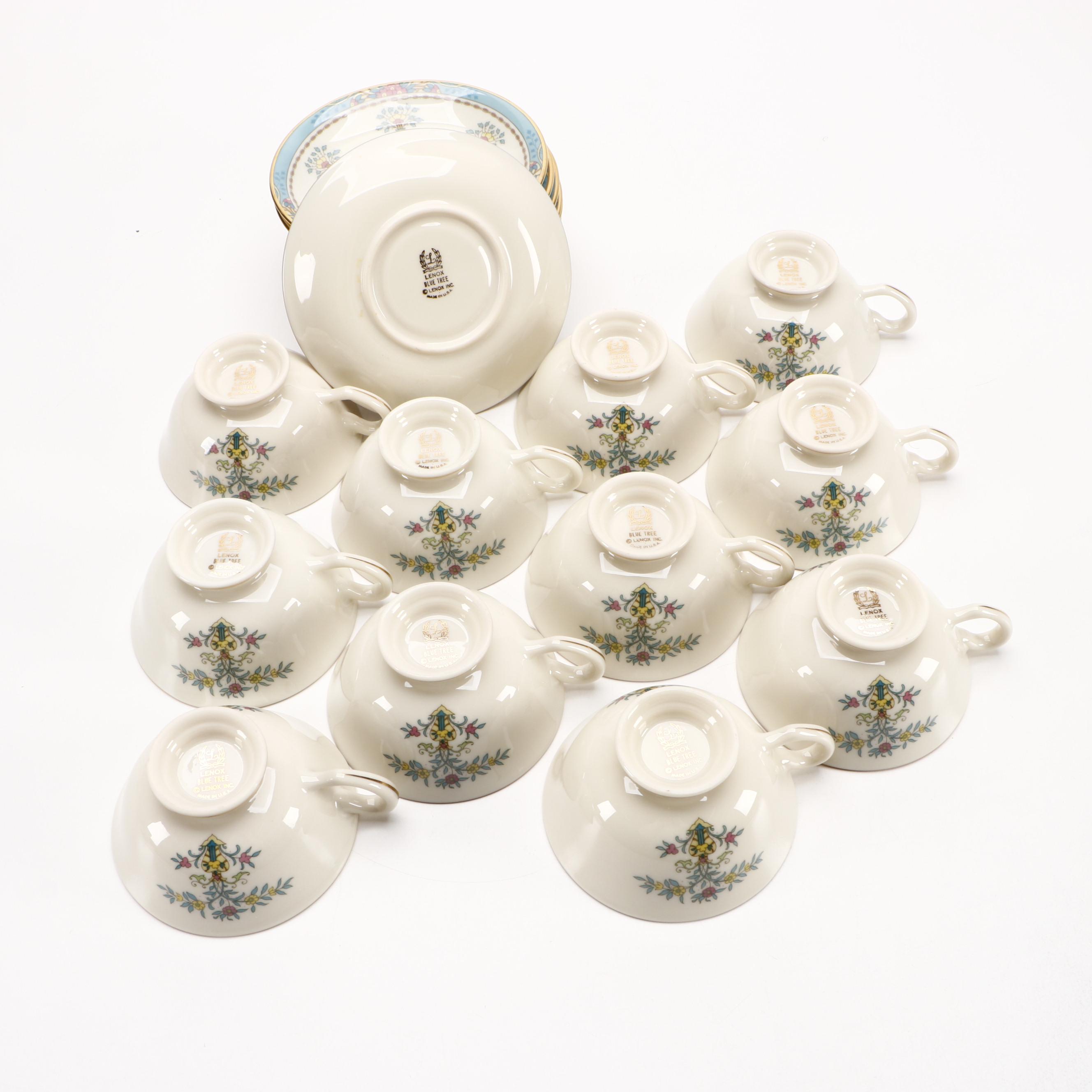 Lenox "Blue Tree" Ceramic Dinnerware, Late 20th Century