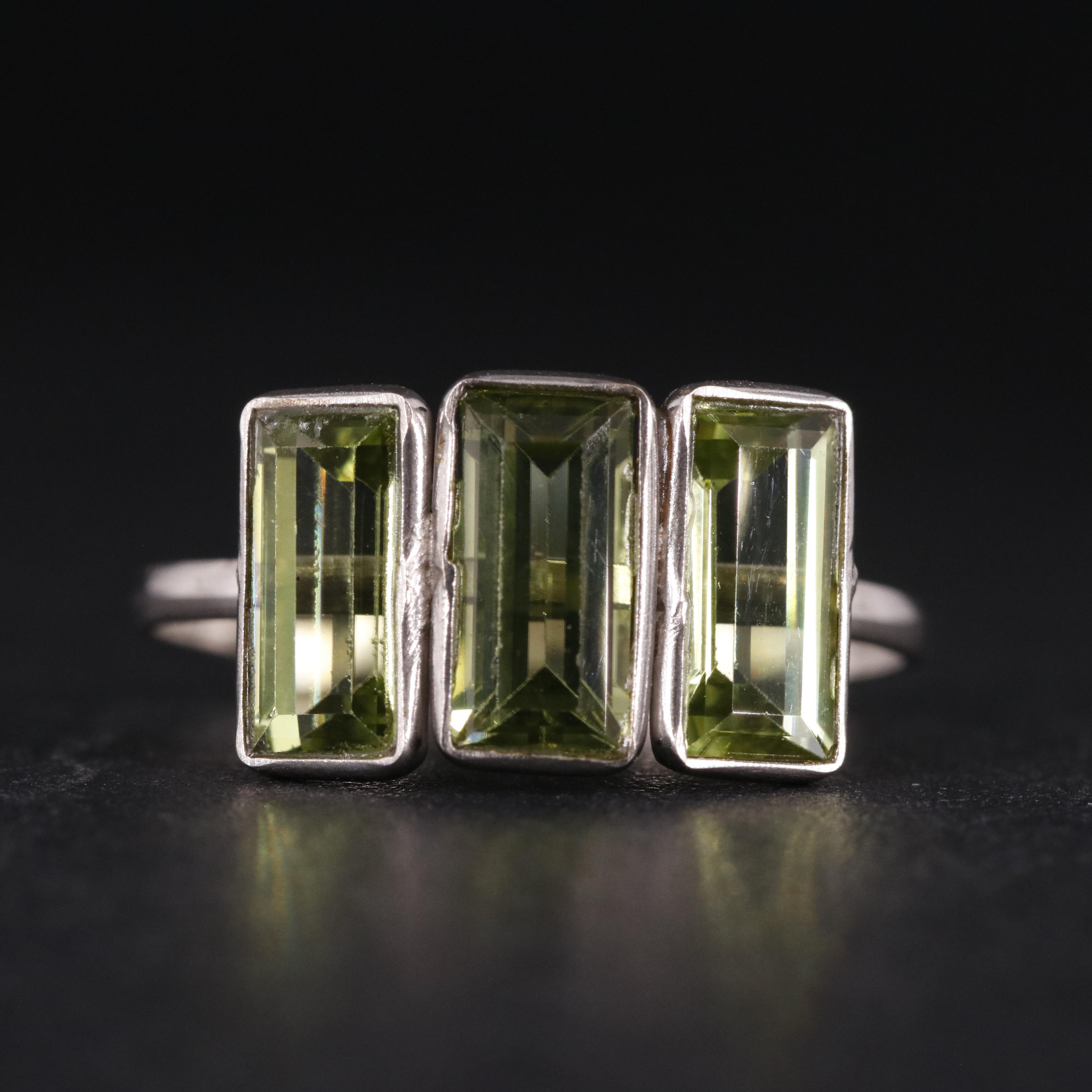 14K Peridot Ring