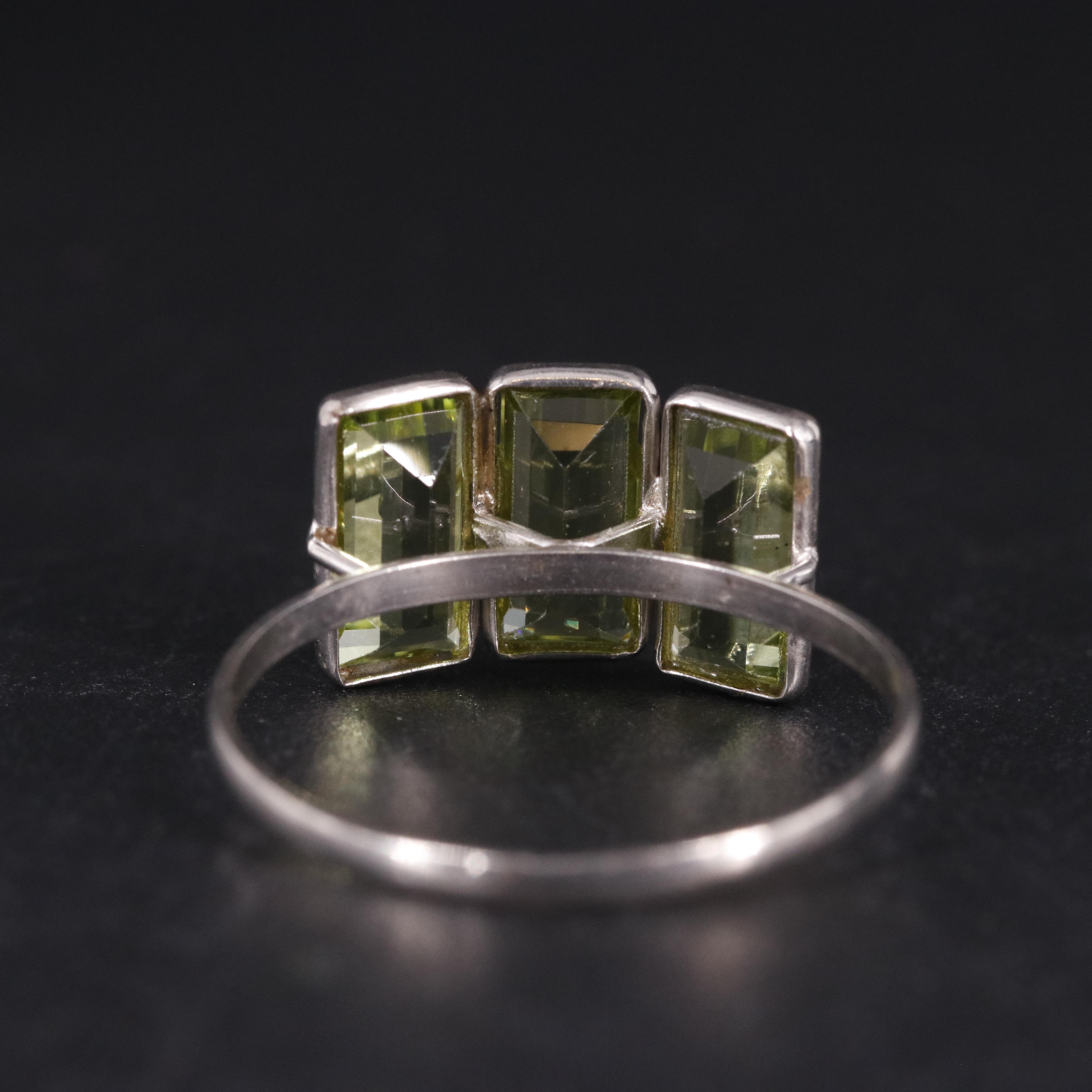 14K Peridot Ring