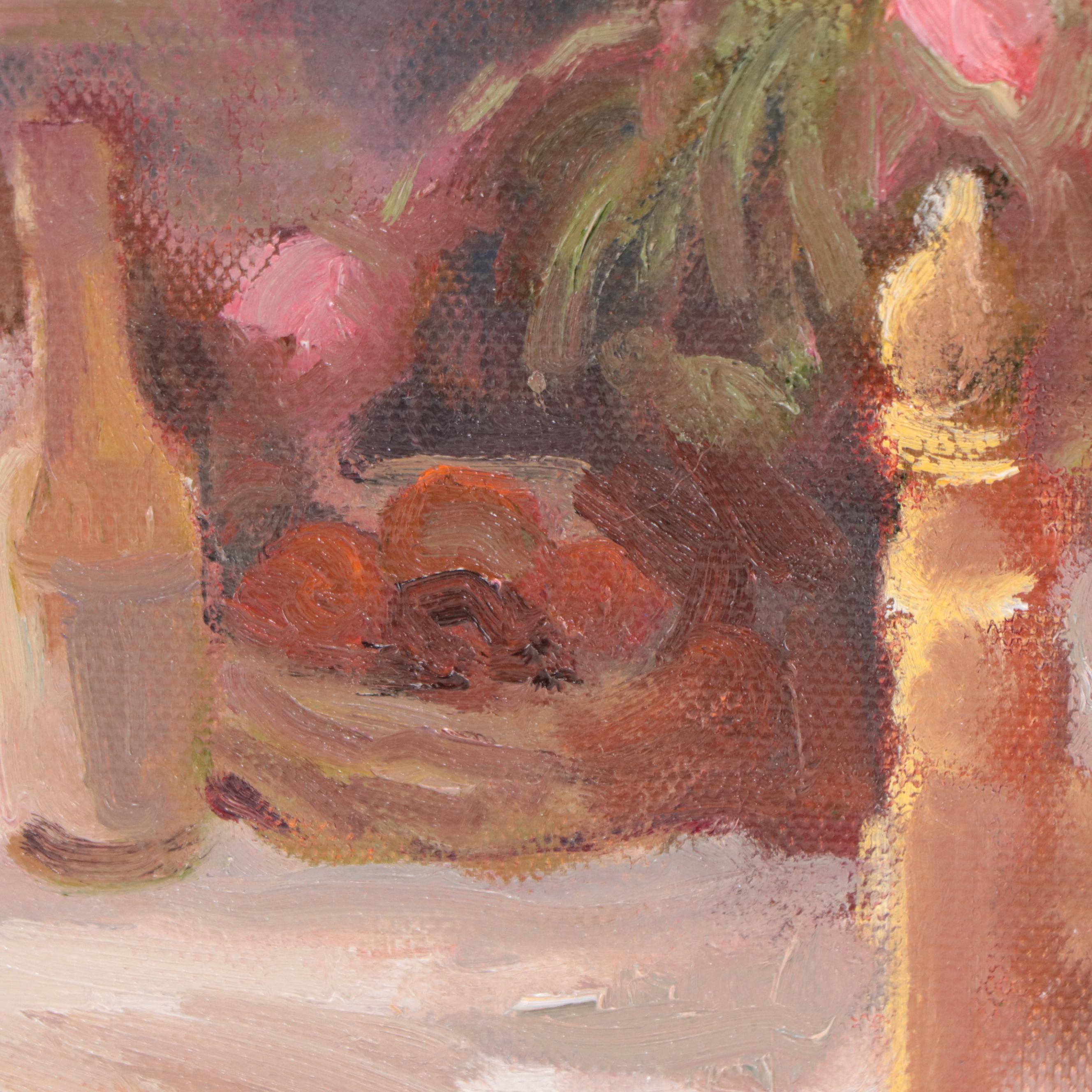 Sally Rosenbaum Oil Painting "Evening Thoughts," 21st Century