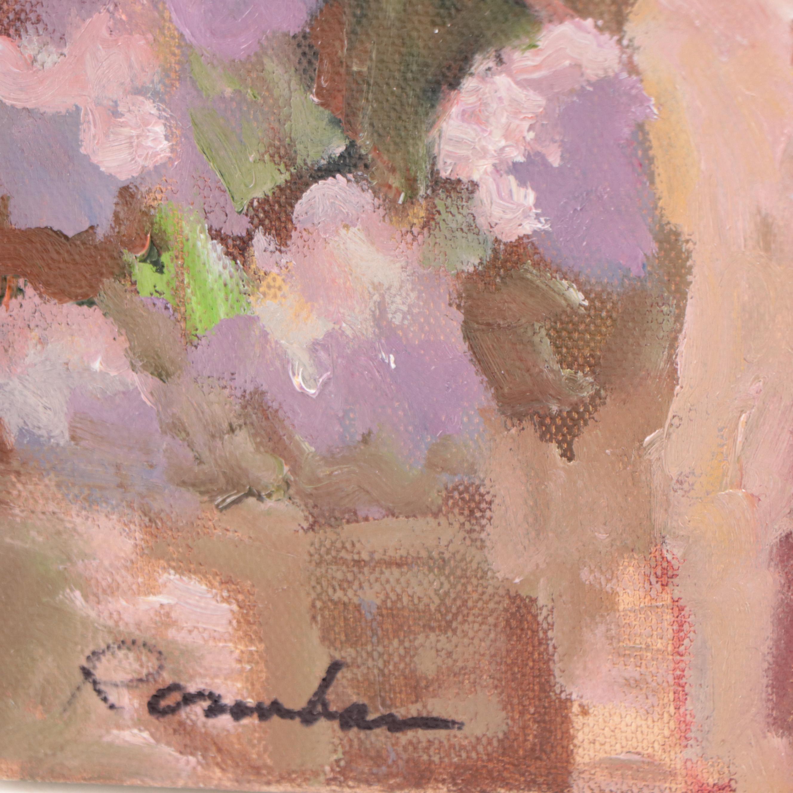 Sally Rosenbaum Oil Painting "Evening Thoughts," 21st Century