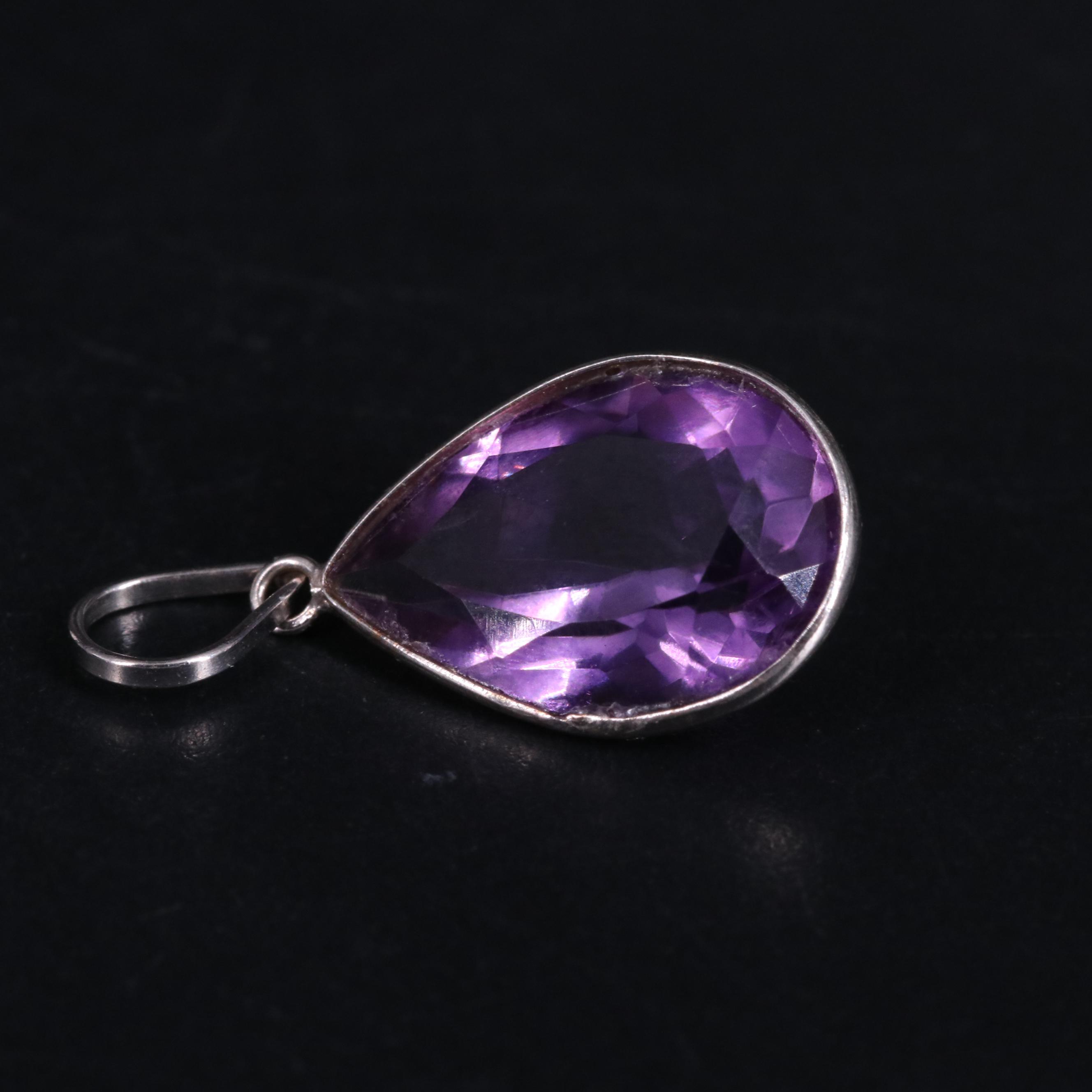 14K Amethyst Pendant