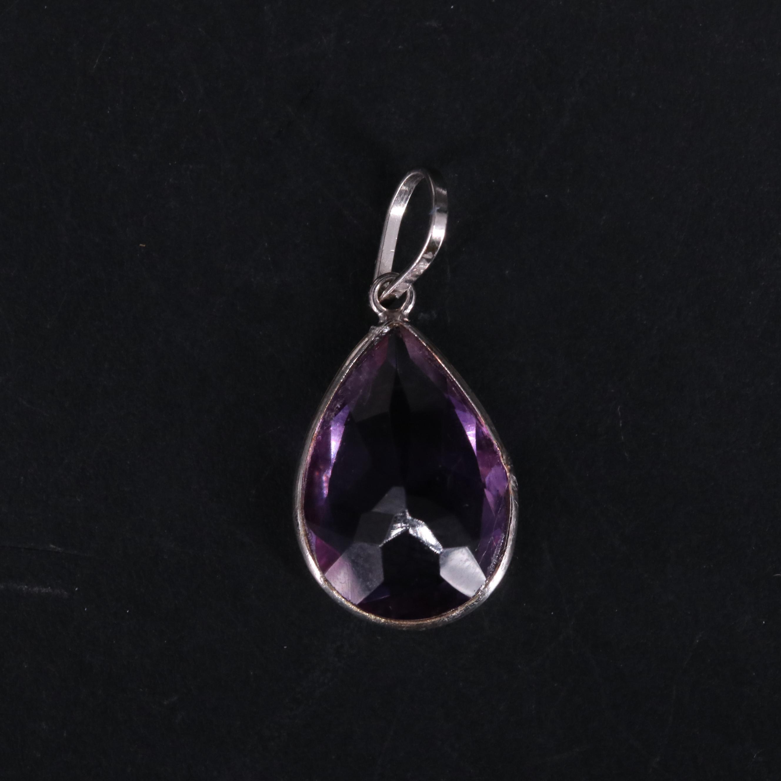 14K Amethyst Pendant