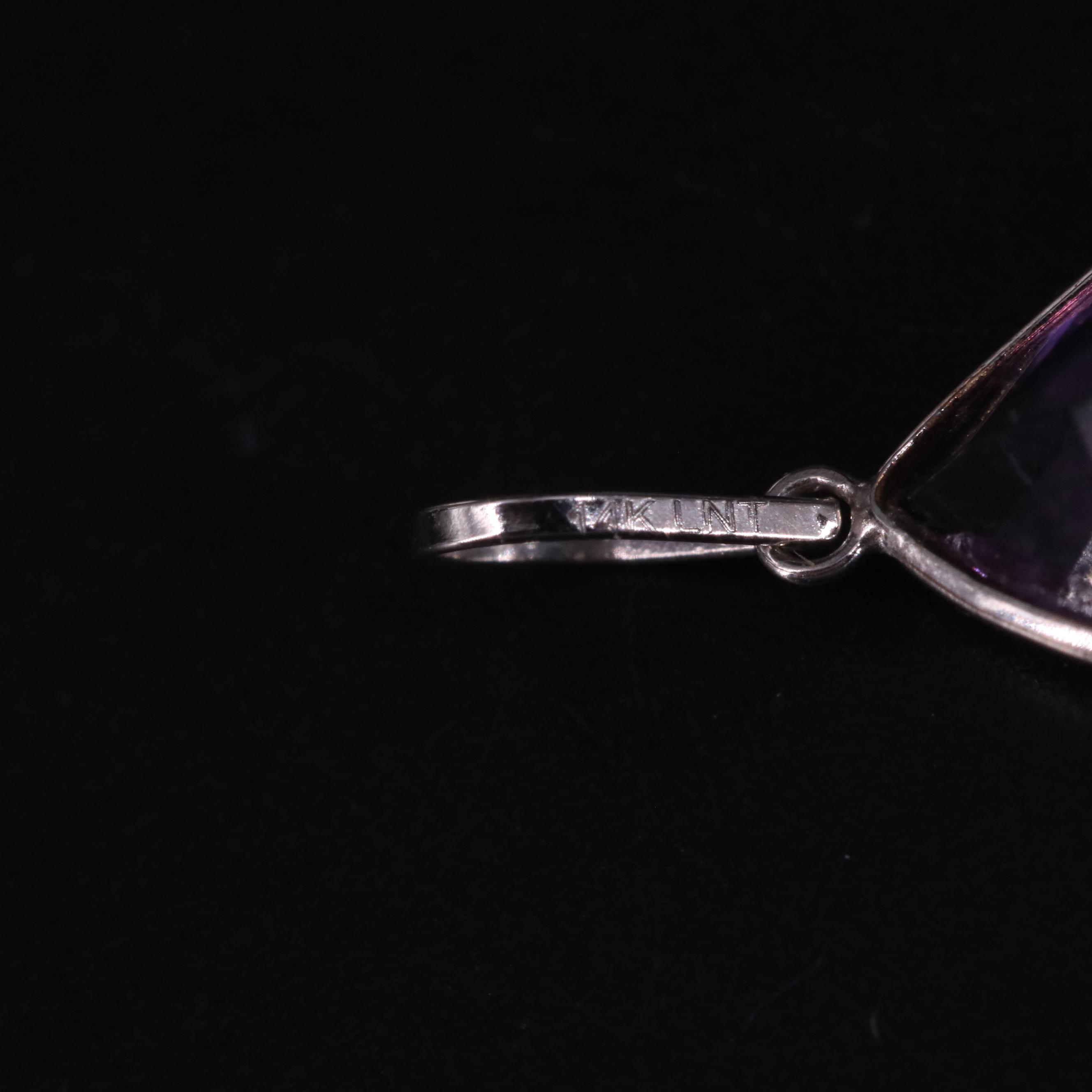 14K Amethyst Pendant