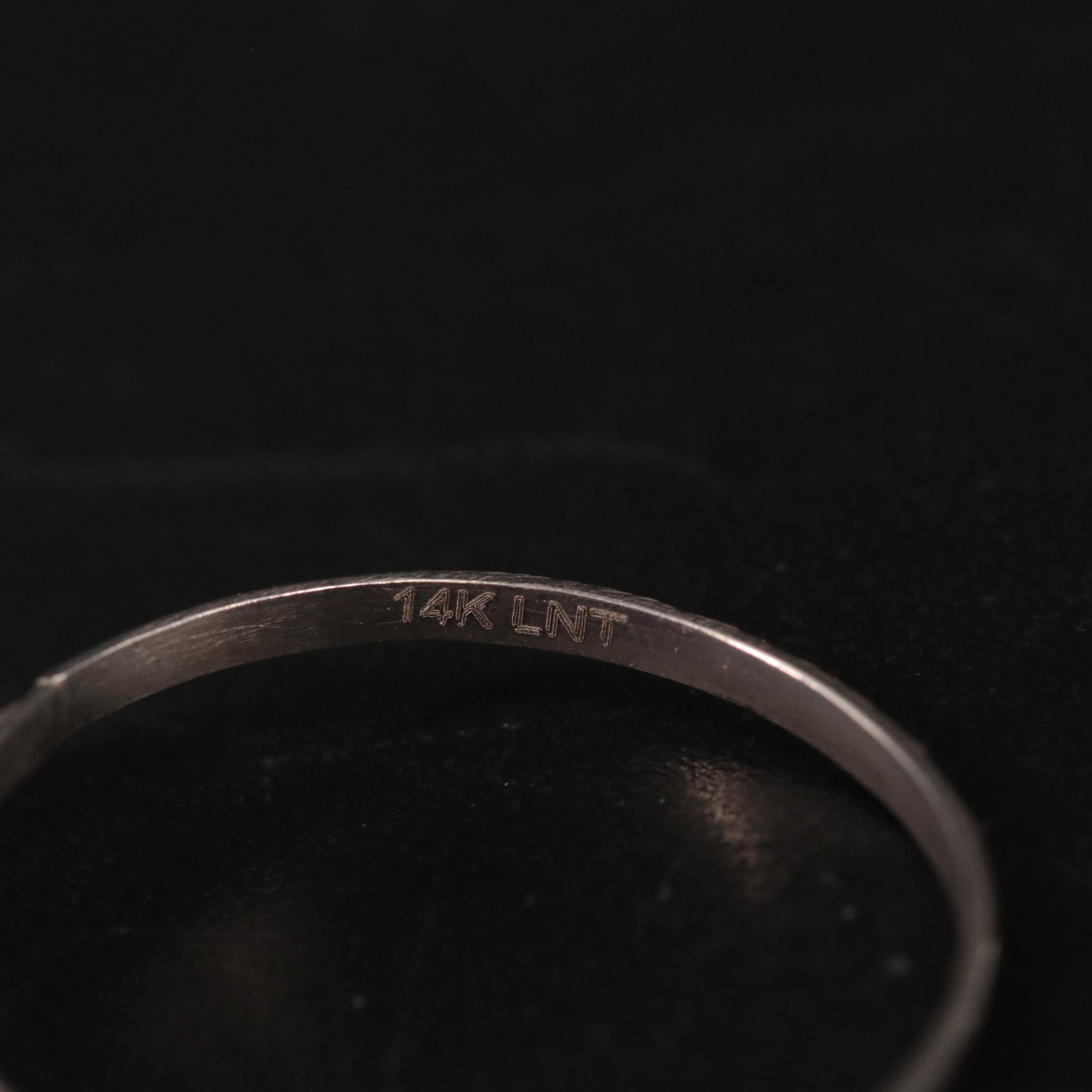 14K Amethyst and Moissanite Ring