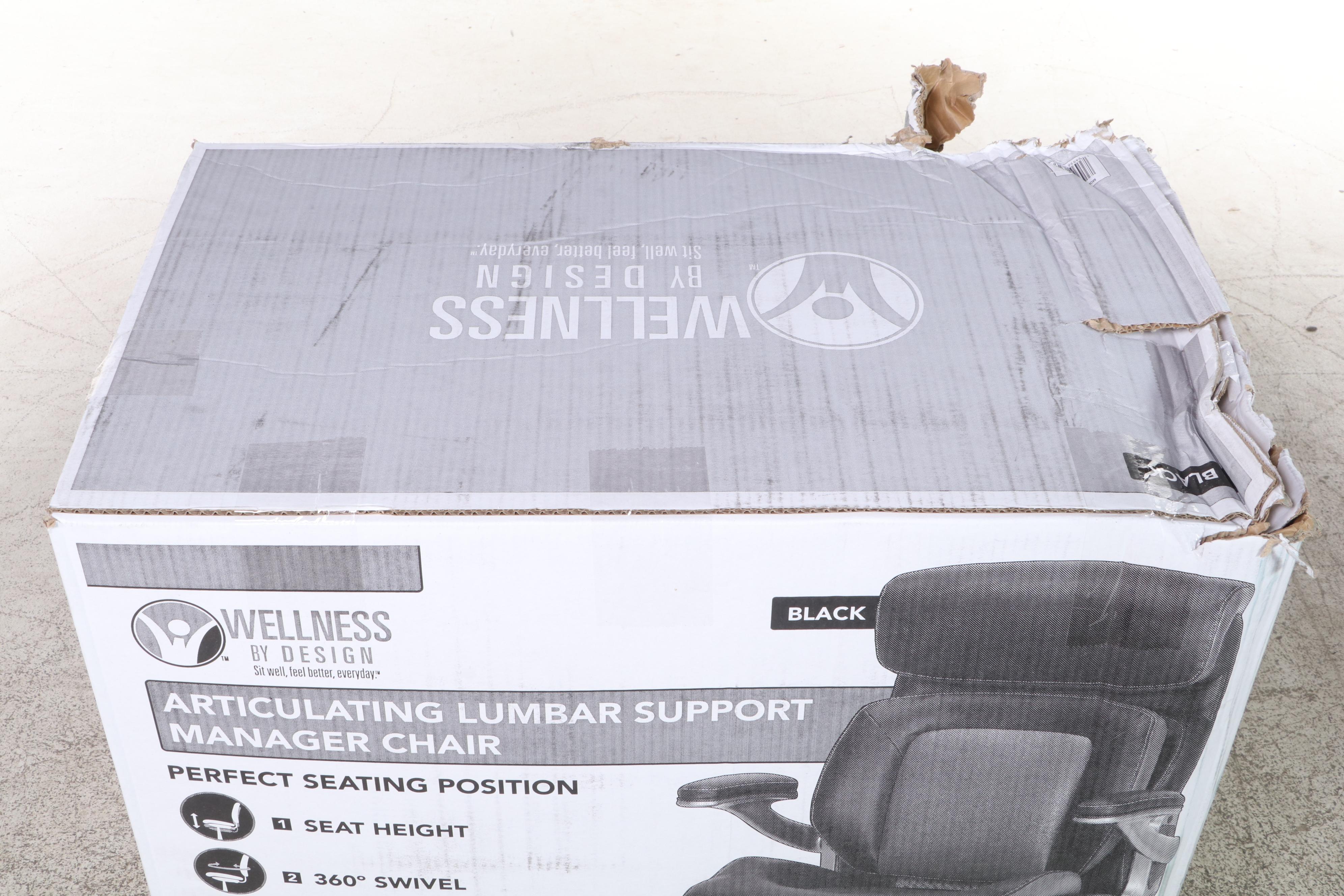 Wellness By Design Lumbar Support Manager Chair