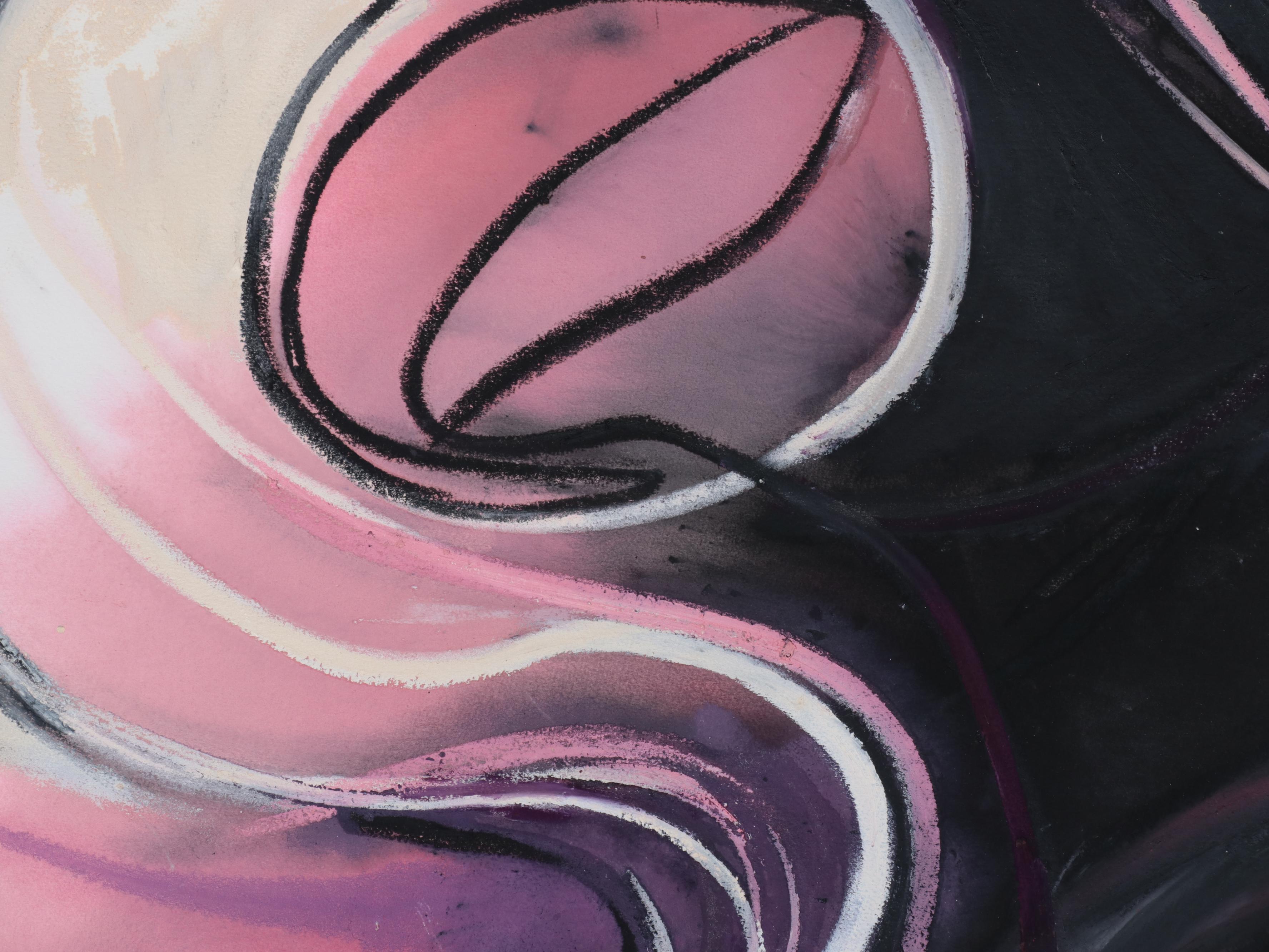 Bernyce Alpert Winick Large-Scale Abstract Mixed Media Painting