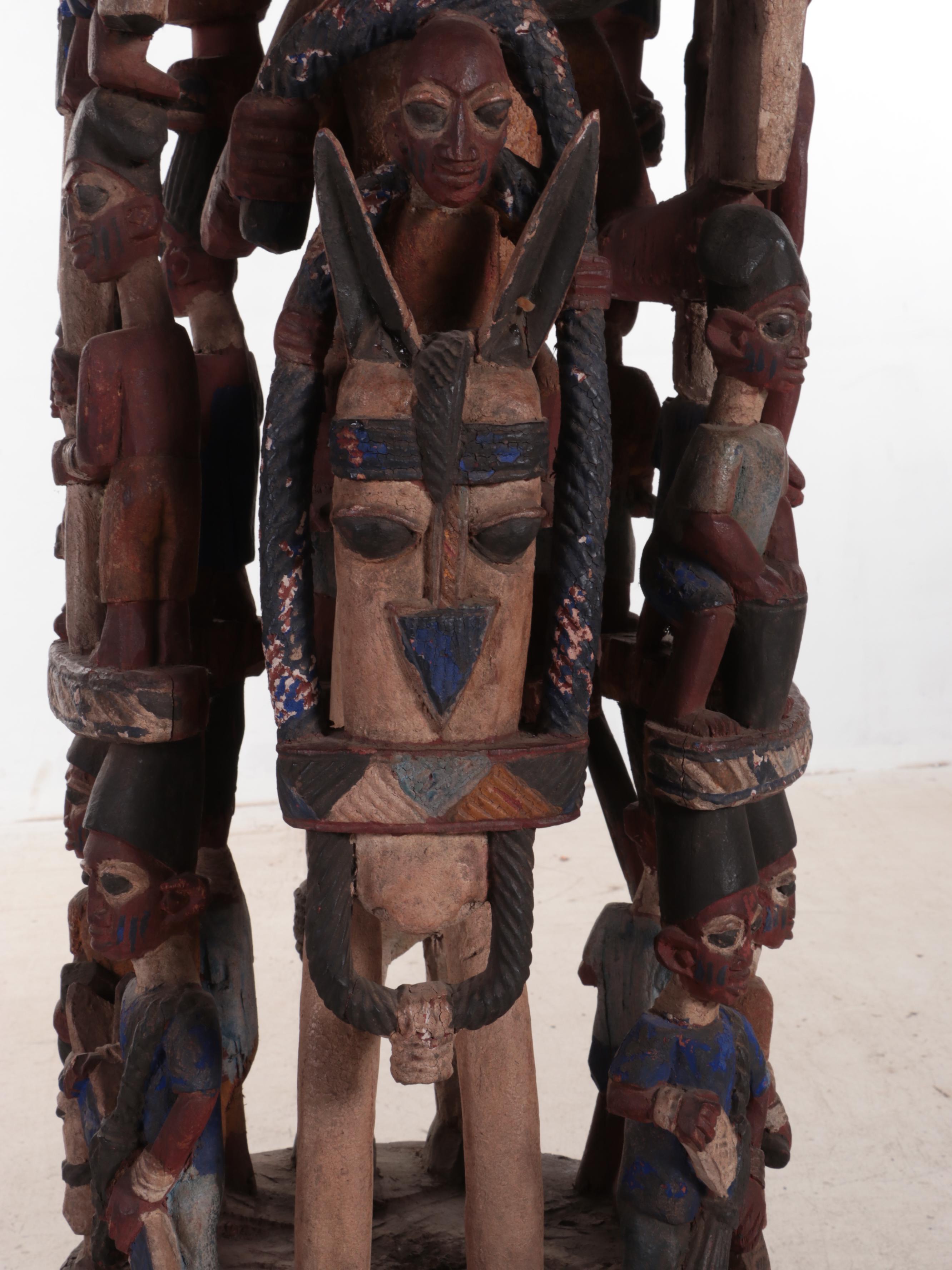 Yoruba Epa Style Helmet Mask, Nigeria