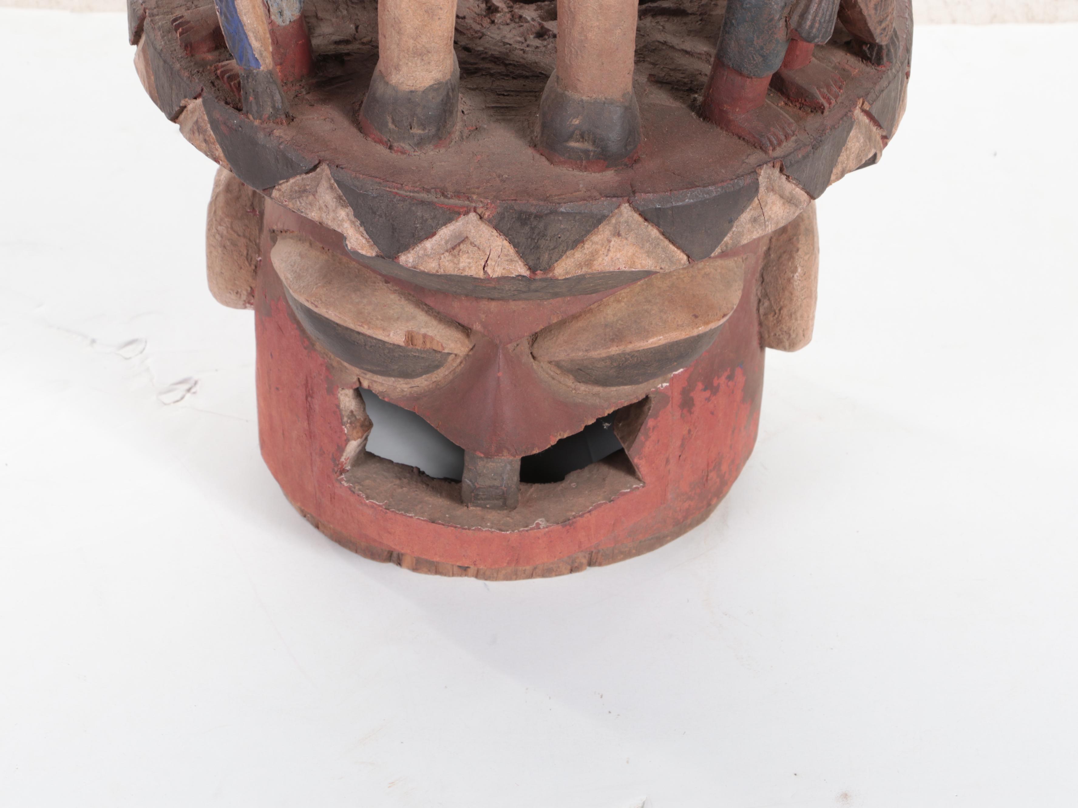 Yoruba Epa Style Helmet Mask, Nigeria