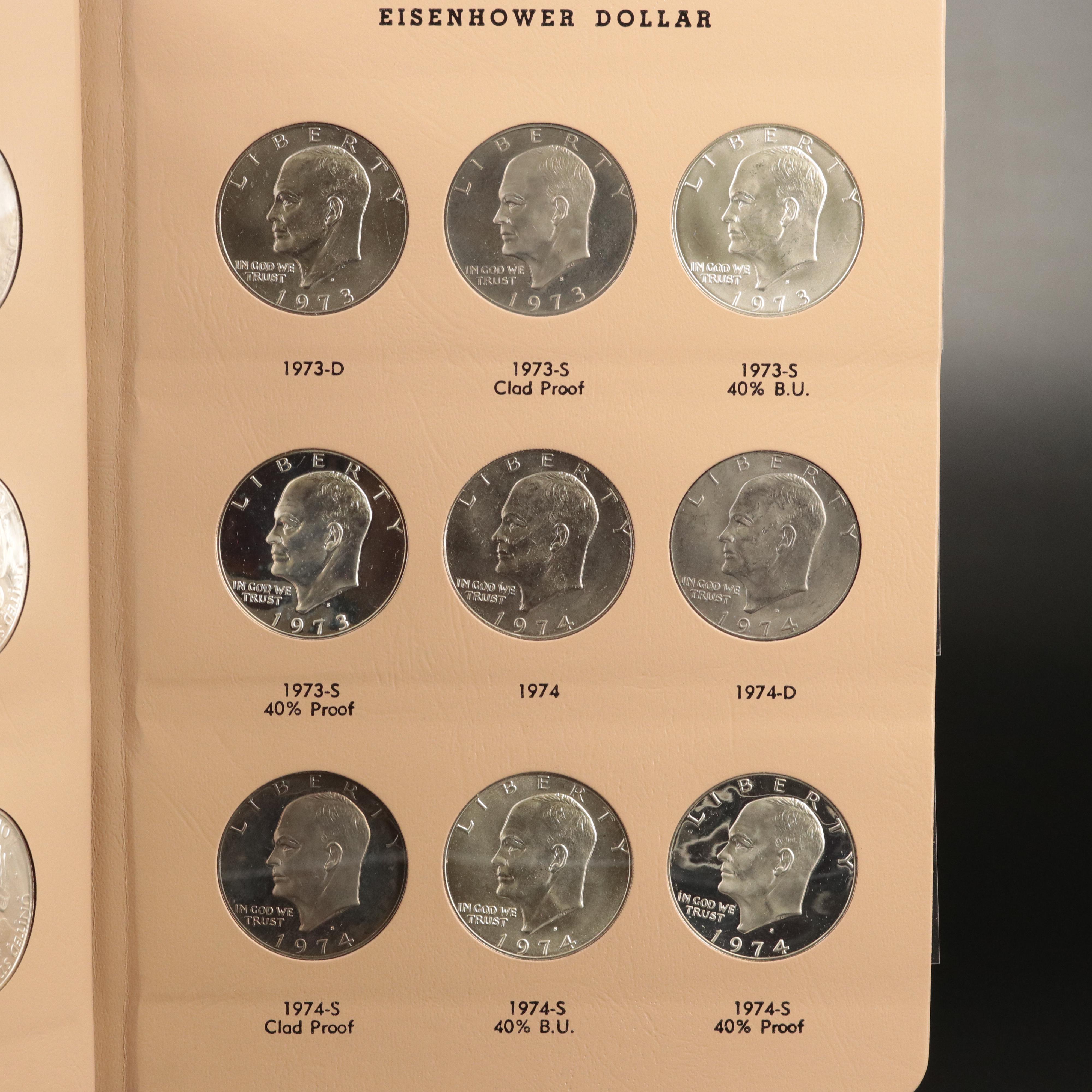 Complete Collection of Eisenhower Dollars From 1971-1978
