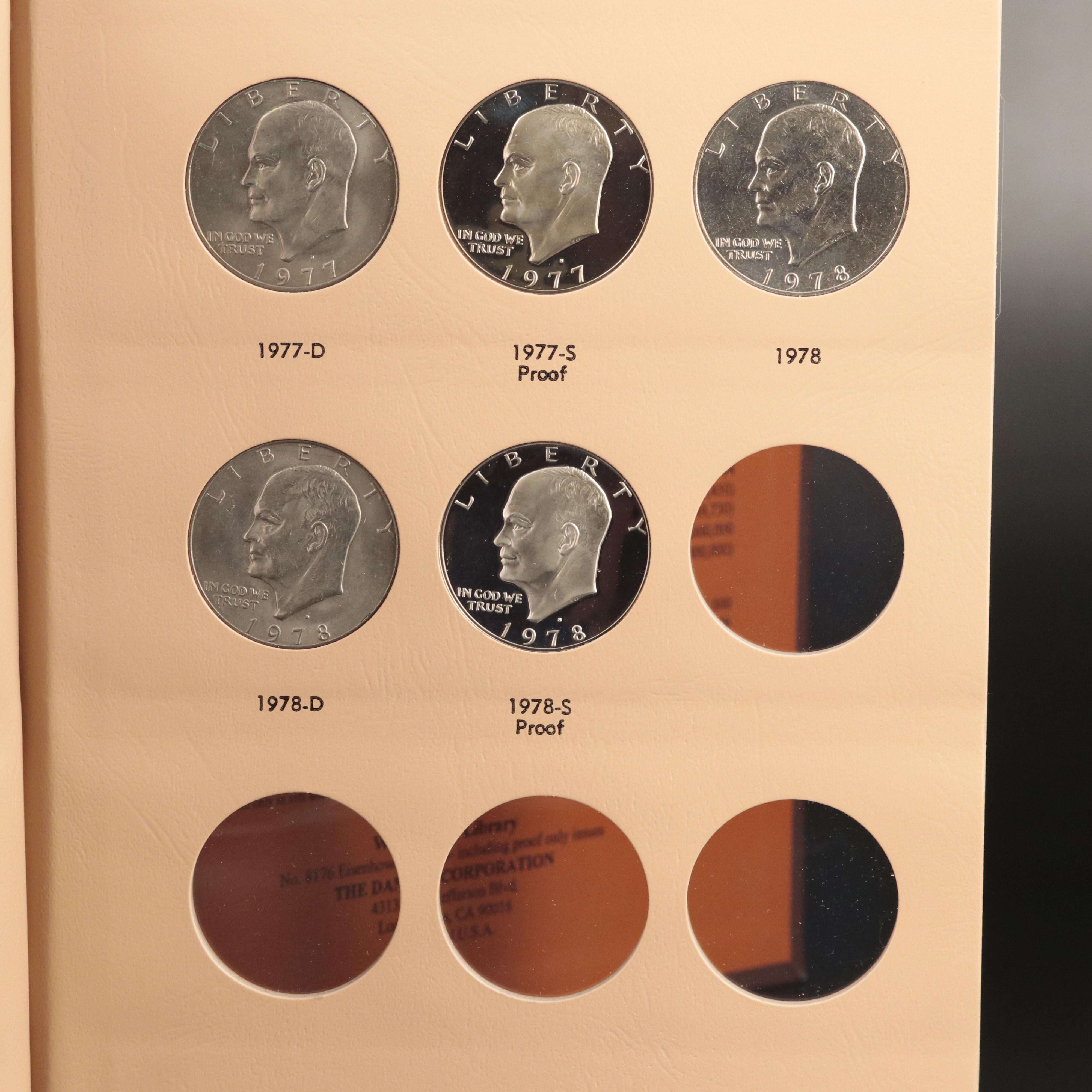 Complete Collection of Eisenhower Dollars From 1971-1978