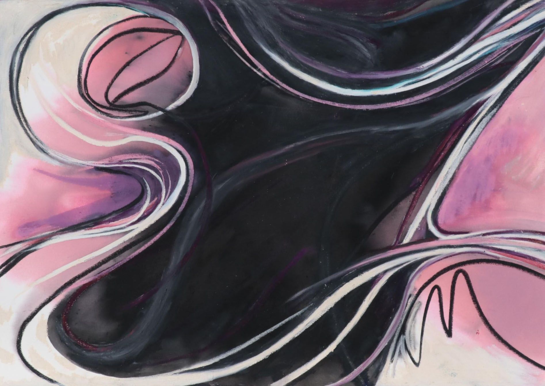 Bernyce Alpert Winick Large-Scale Abstract Mixed Media Painting