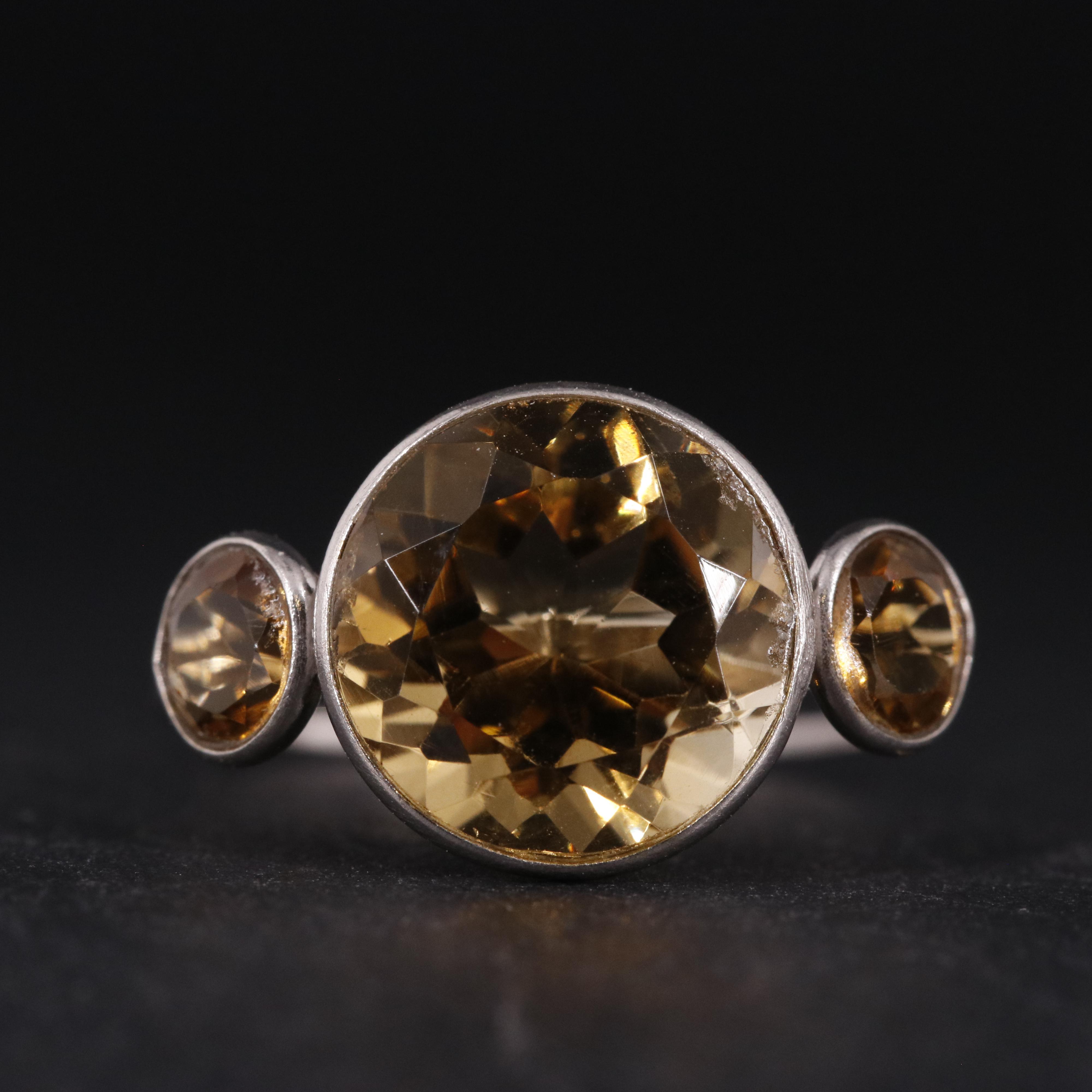 14K Citrine Ring