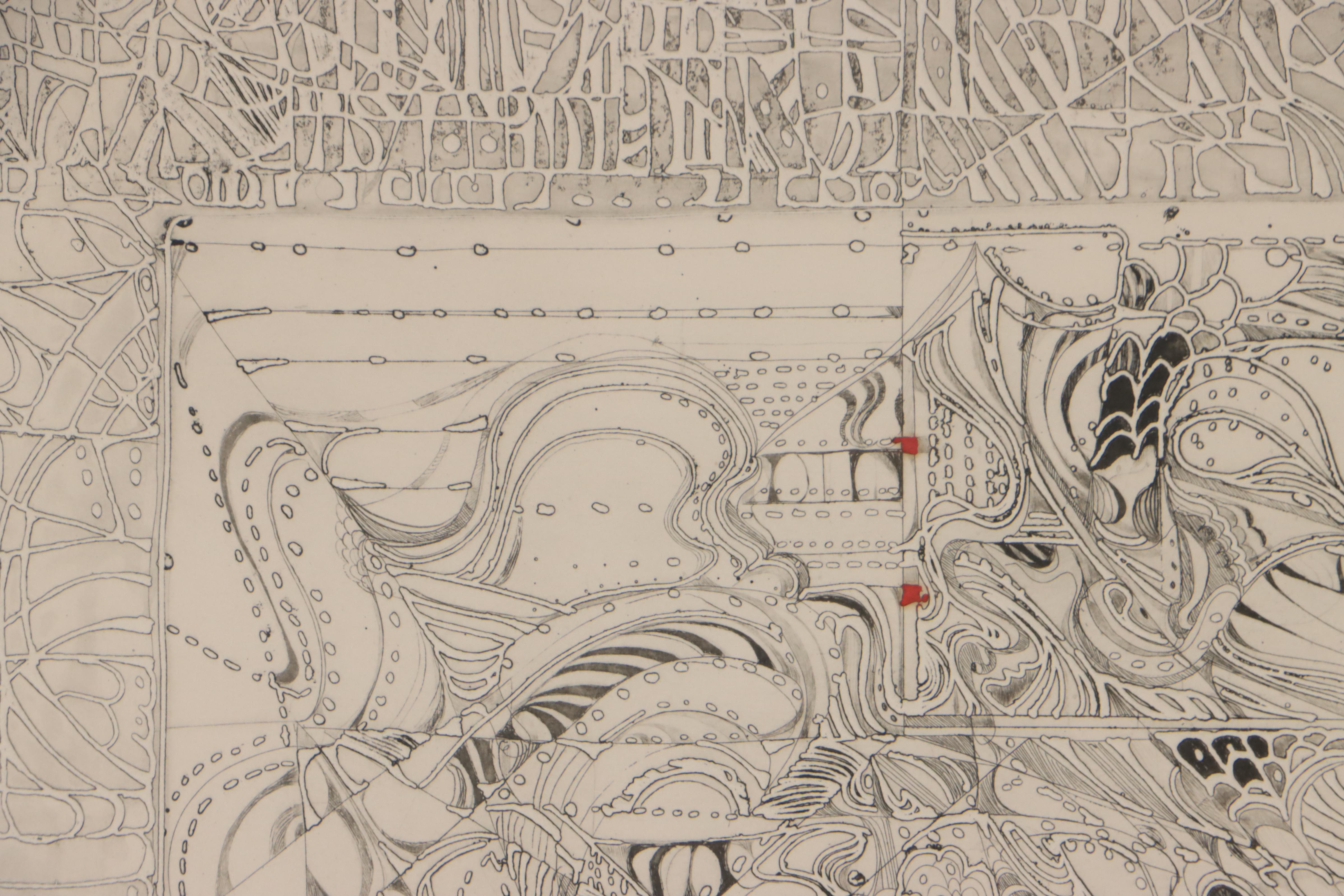 Krystyna Smiechowska Etching, 1972