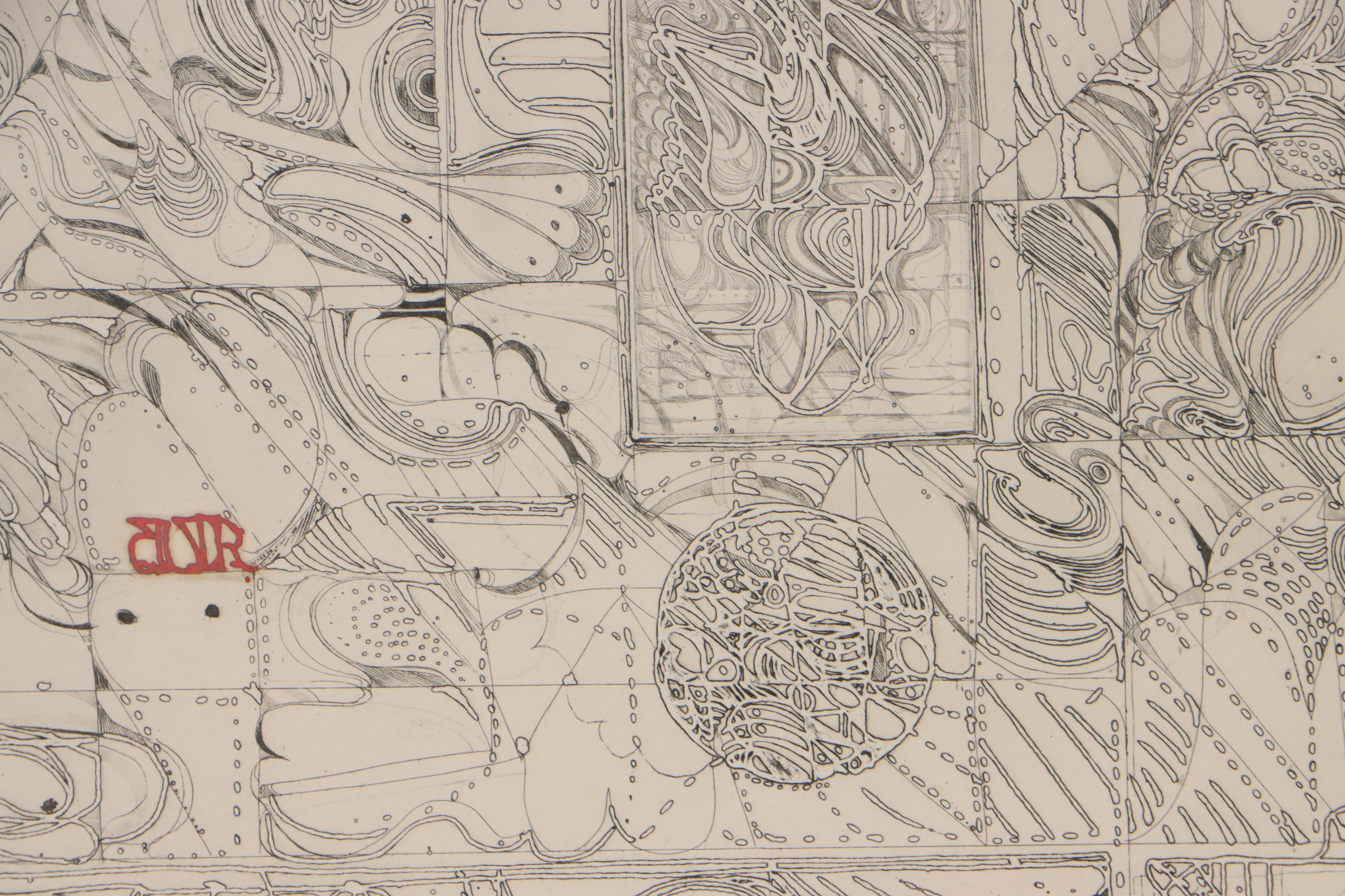 Krystyna Smiechowska Etching, 1972