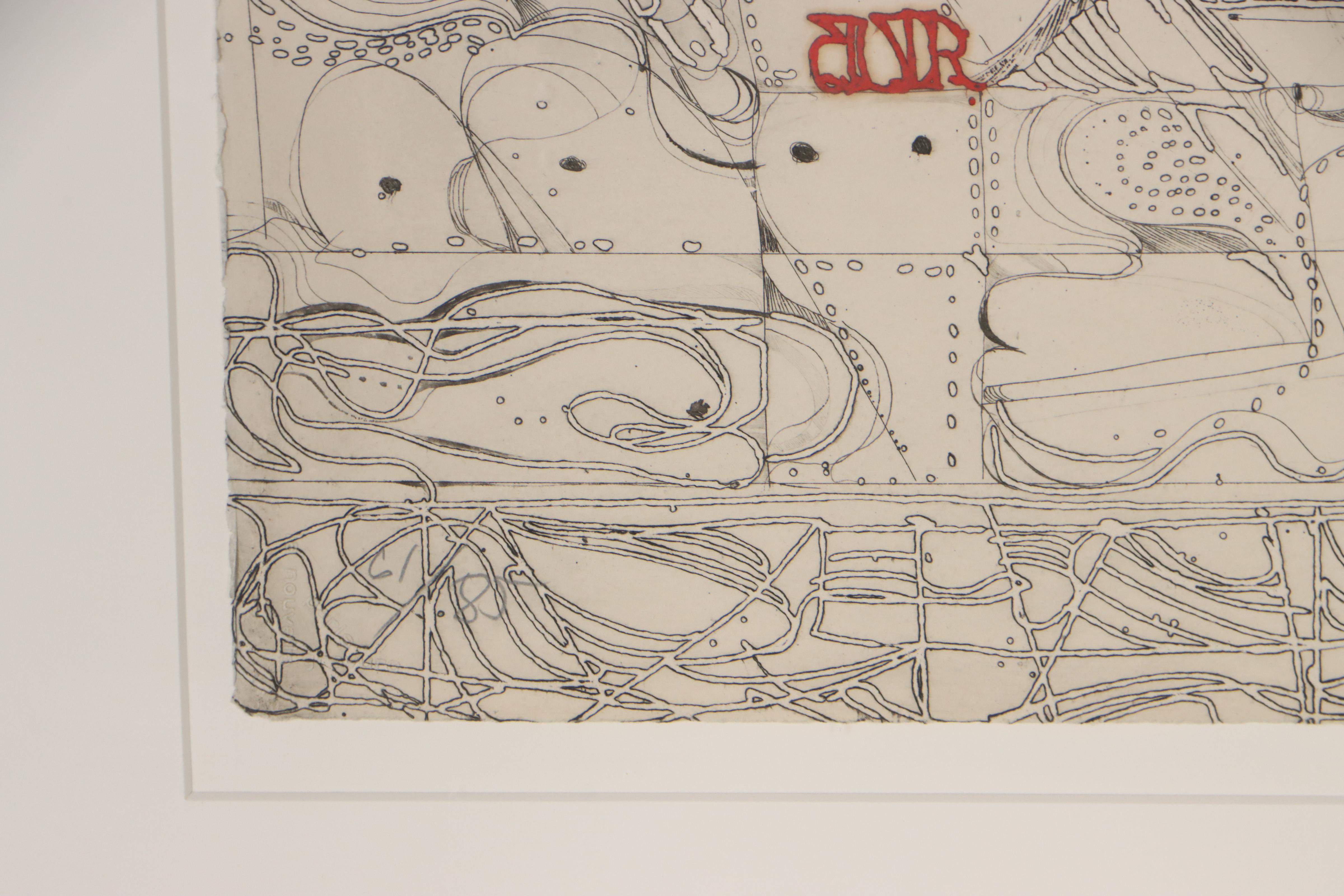 Krystyna Smiechowska Etching, 1972