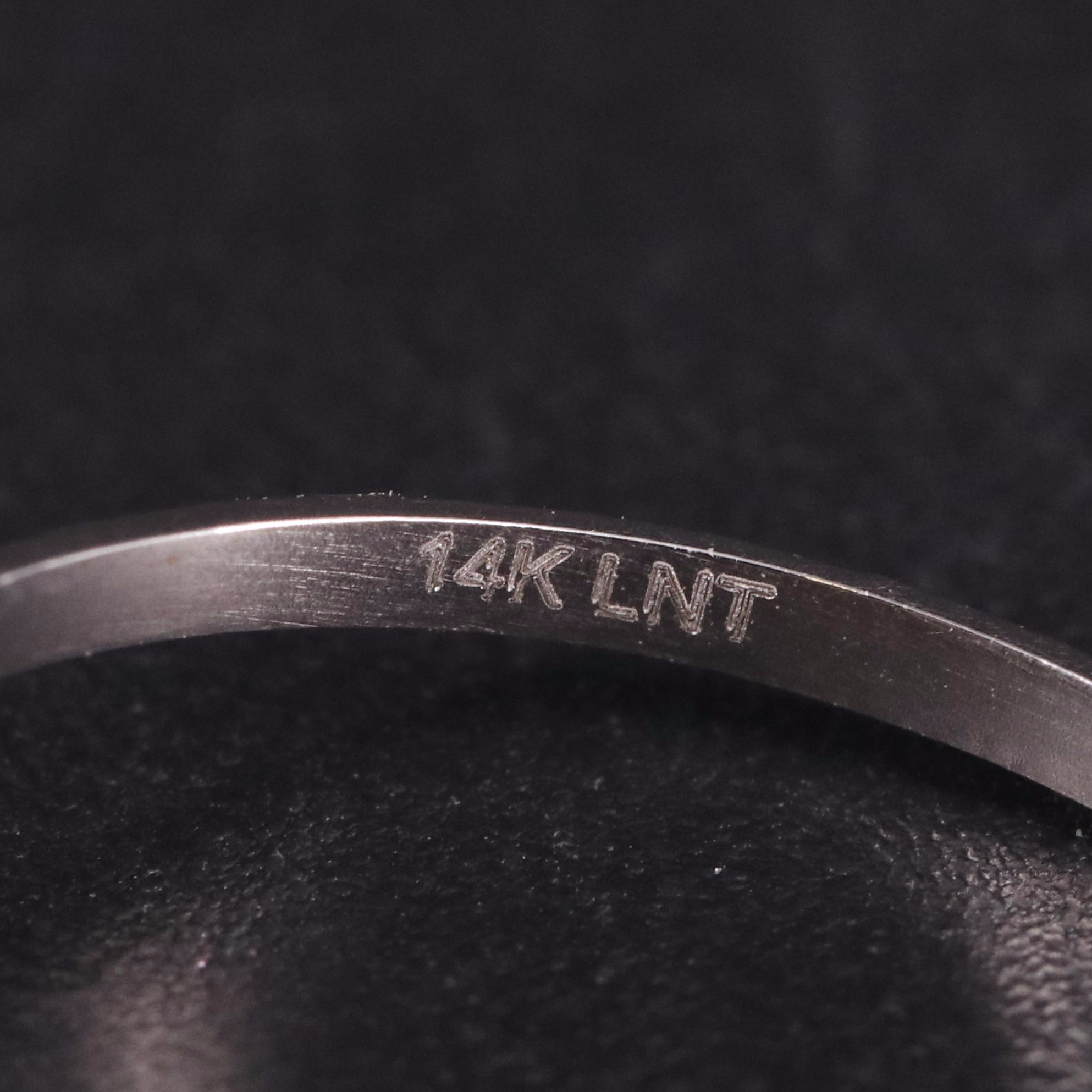 14K Yellow Lab Grown Diamond and Moissanite Ring