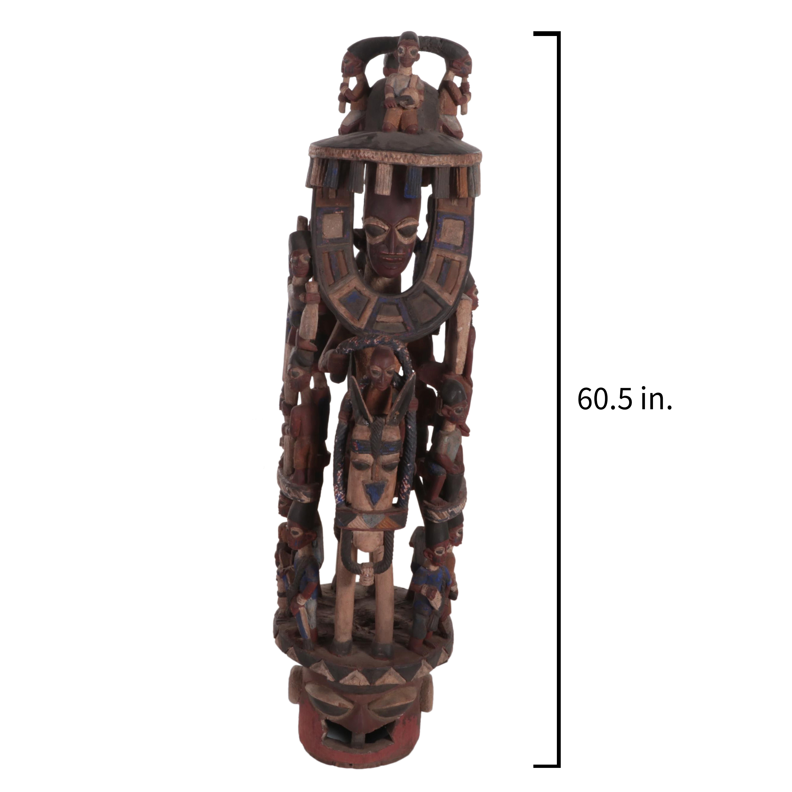 Yoruba Epa Style Helmet Mask, Nigeria