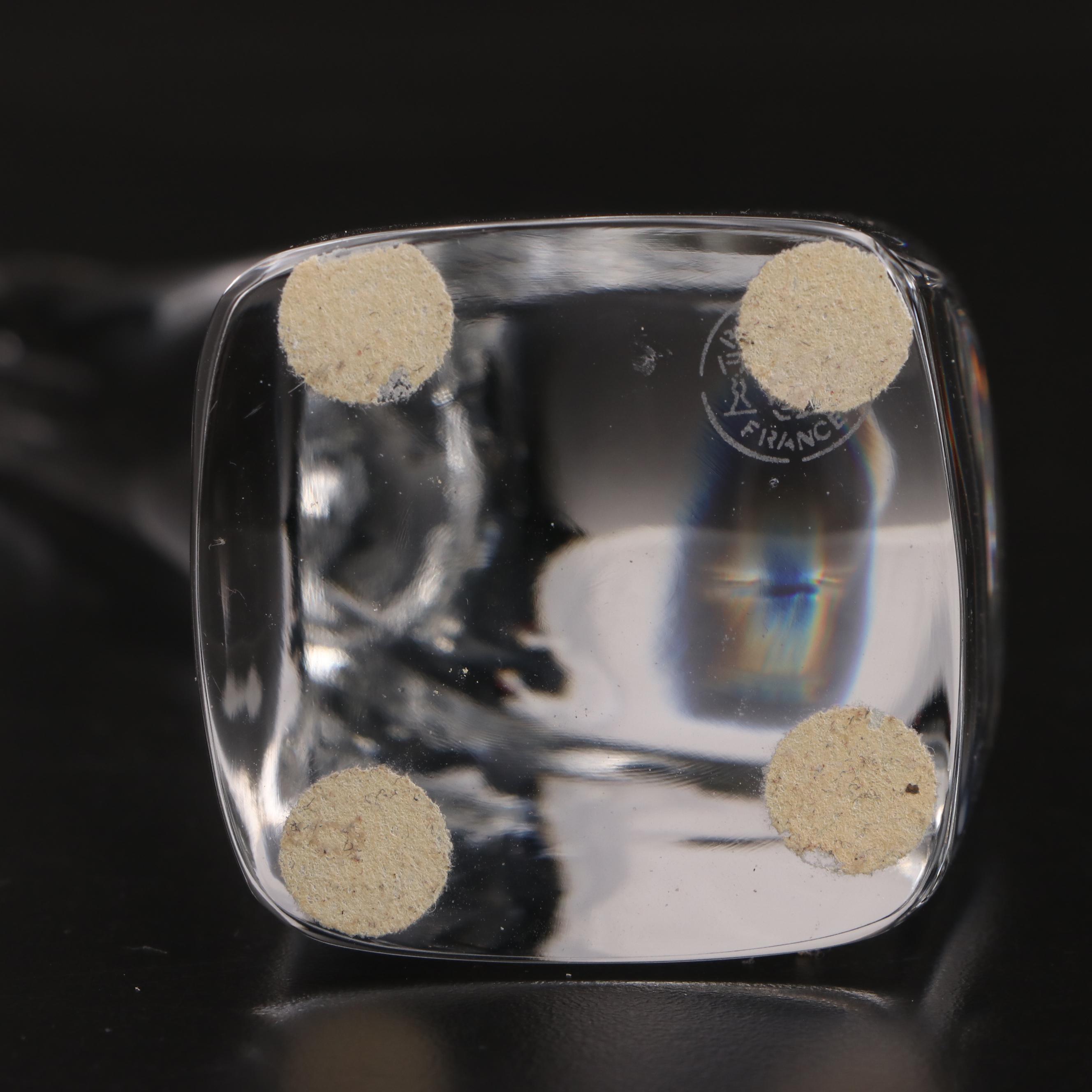 Baccarat Crystal Giraffe with Orrefors Glass Bird and Rabbit Figurines