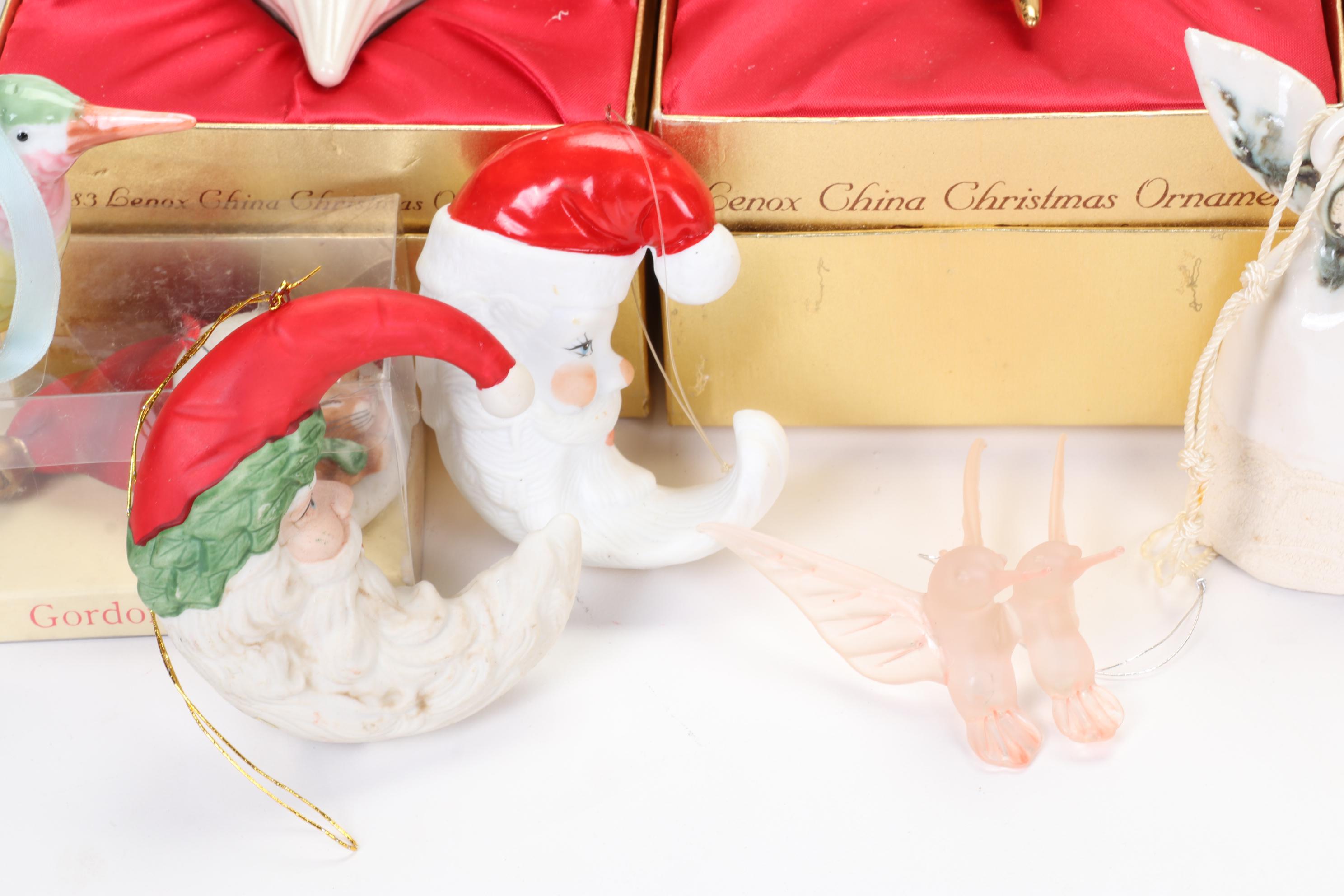 Christmas Cat Ornaments Featuring Hallmark, Avon, Lenox, Carlton Cards, and More