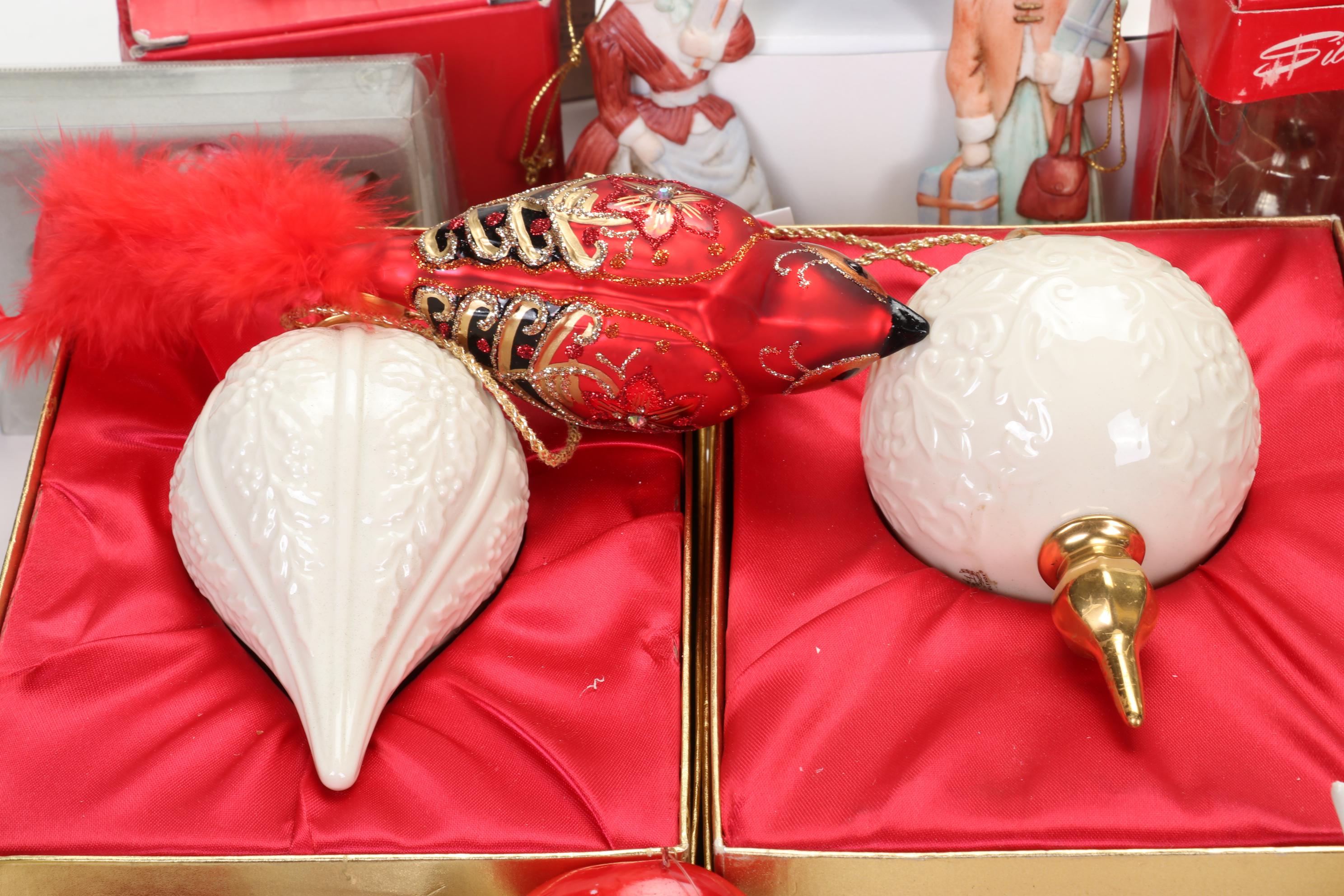 Christmas Cat Ornaments Featuring Hallmark, Avon, Lenox, Carlton Cards, and More