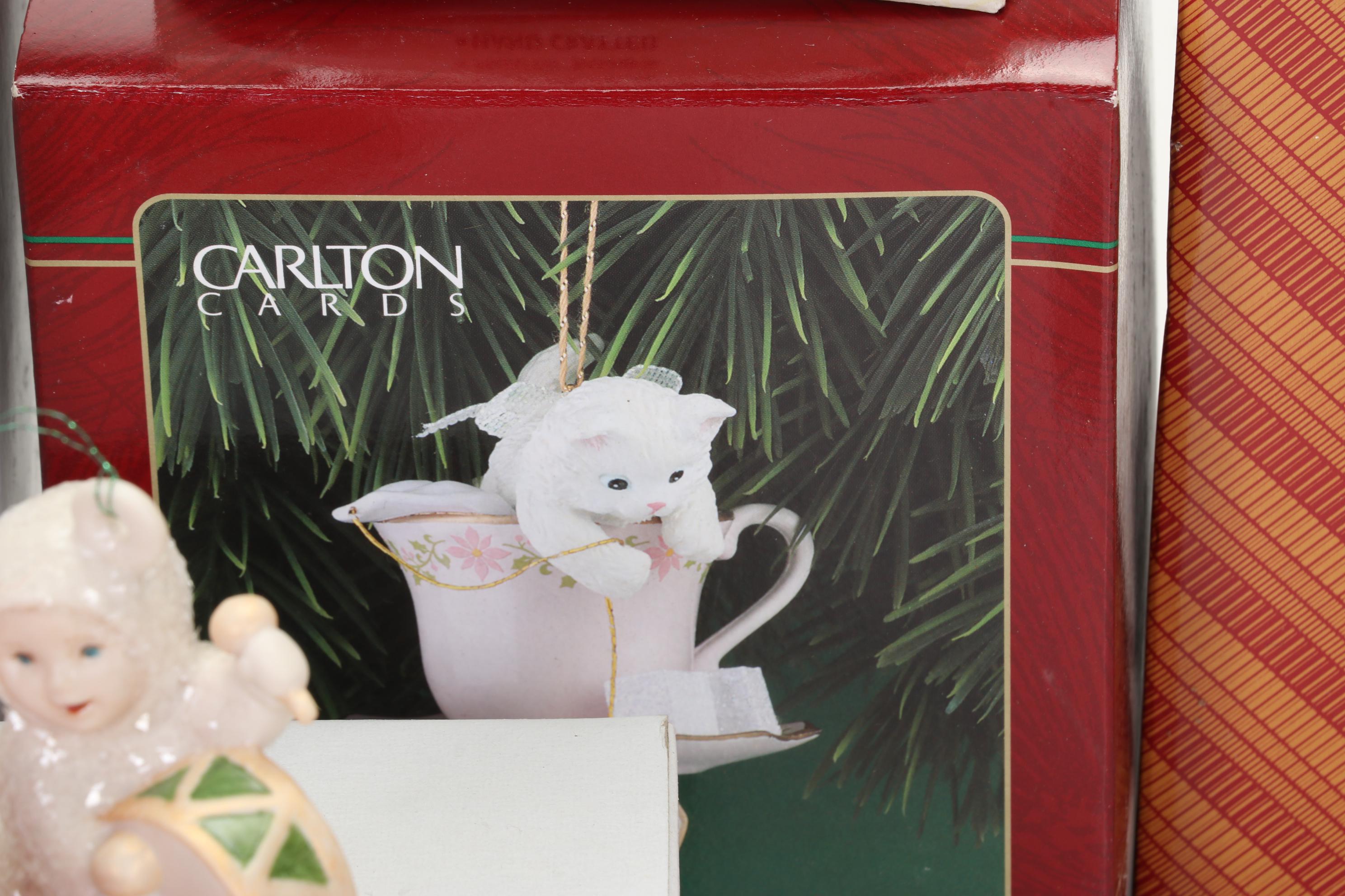 Christmas Cat Ornaments Featuring Hallmark, Avon, Lenox, Carlton Cards, and More