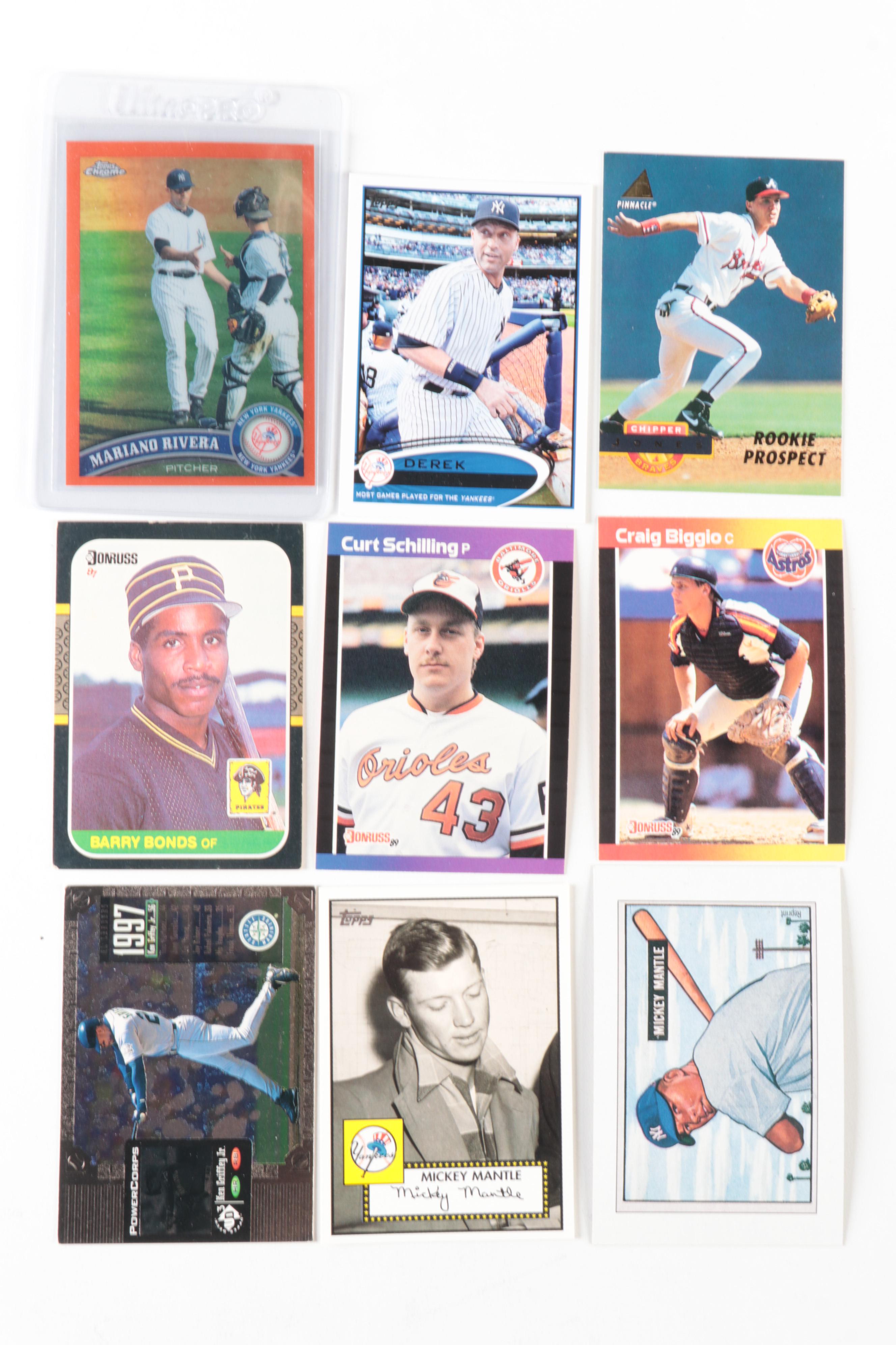 Topps, More Baseball Cards with Griffey Jr. and Votto Rookies, HOF, 1980s–2010s