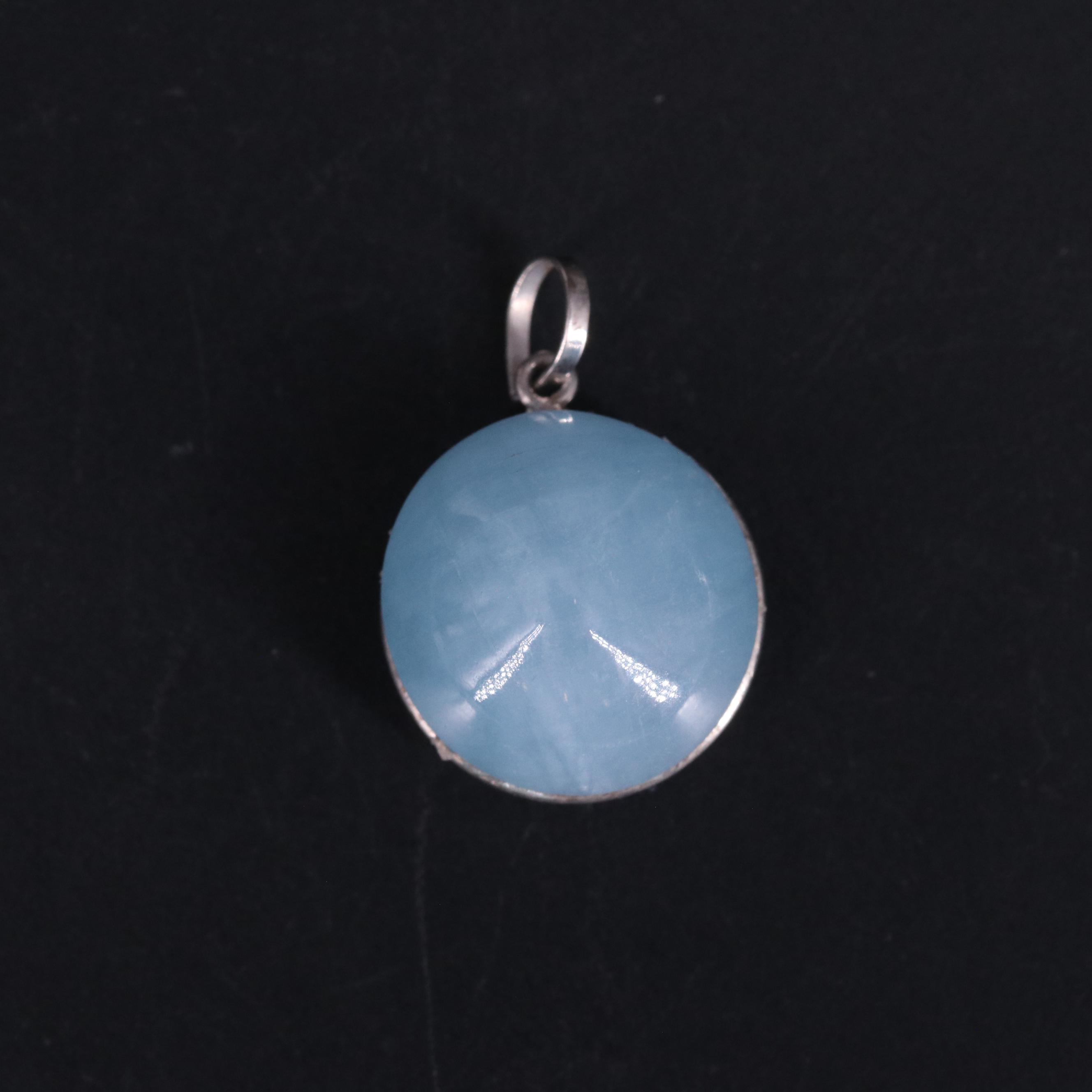 14K Aquamarine Pendant